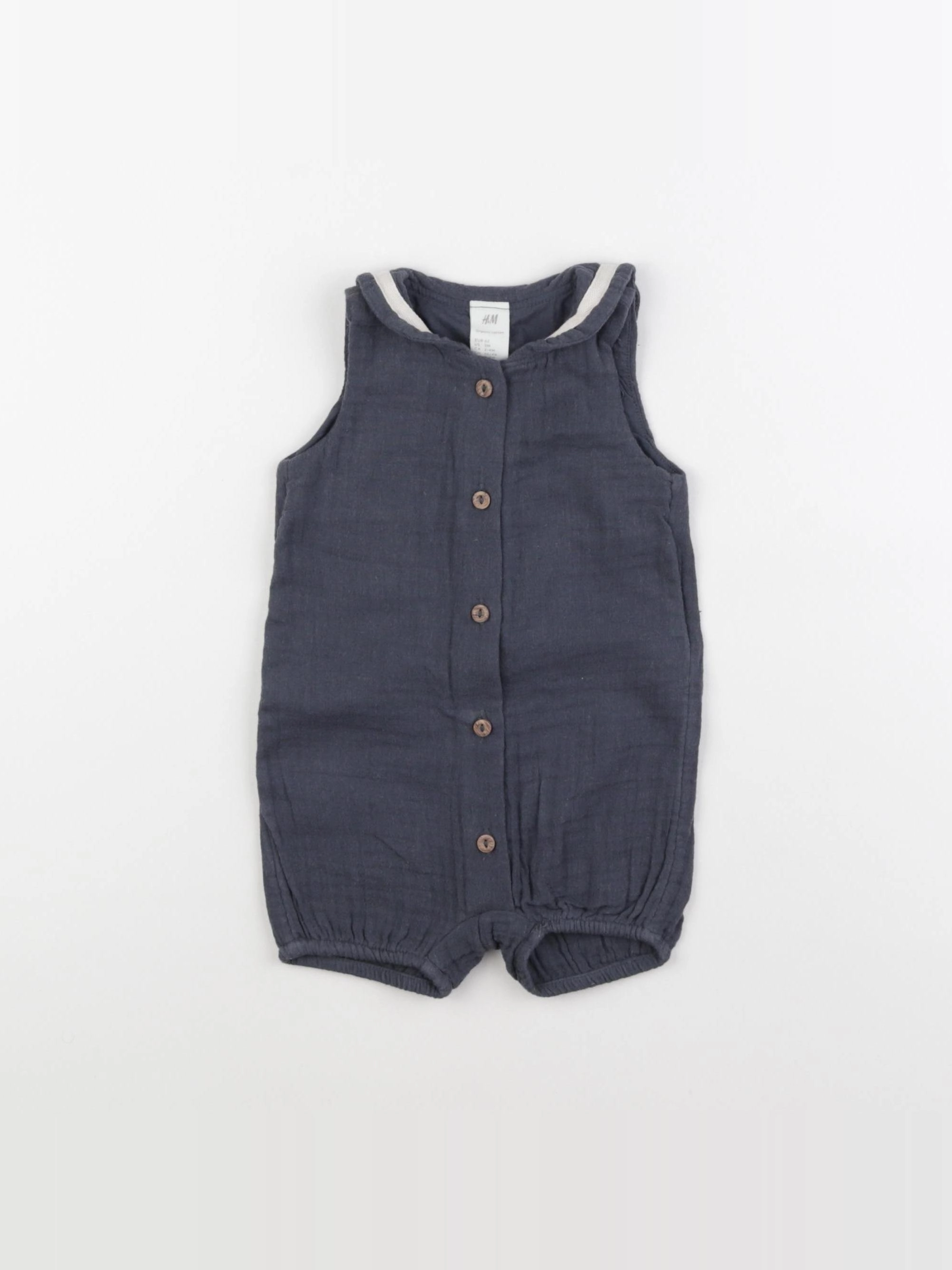 H&M - combinaison gris - 3 mois