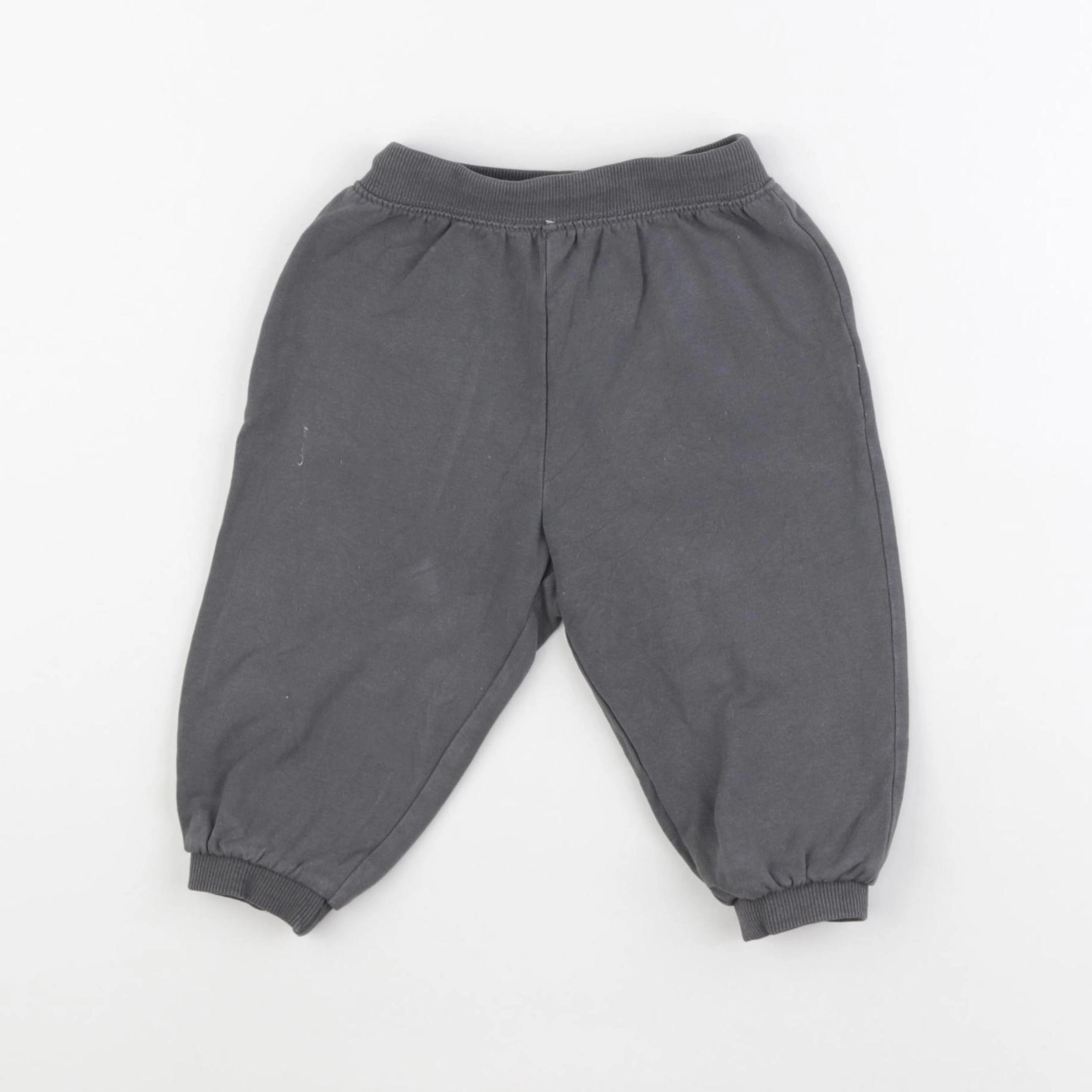 Zara - sarouel gris - 6/9 mois
