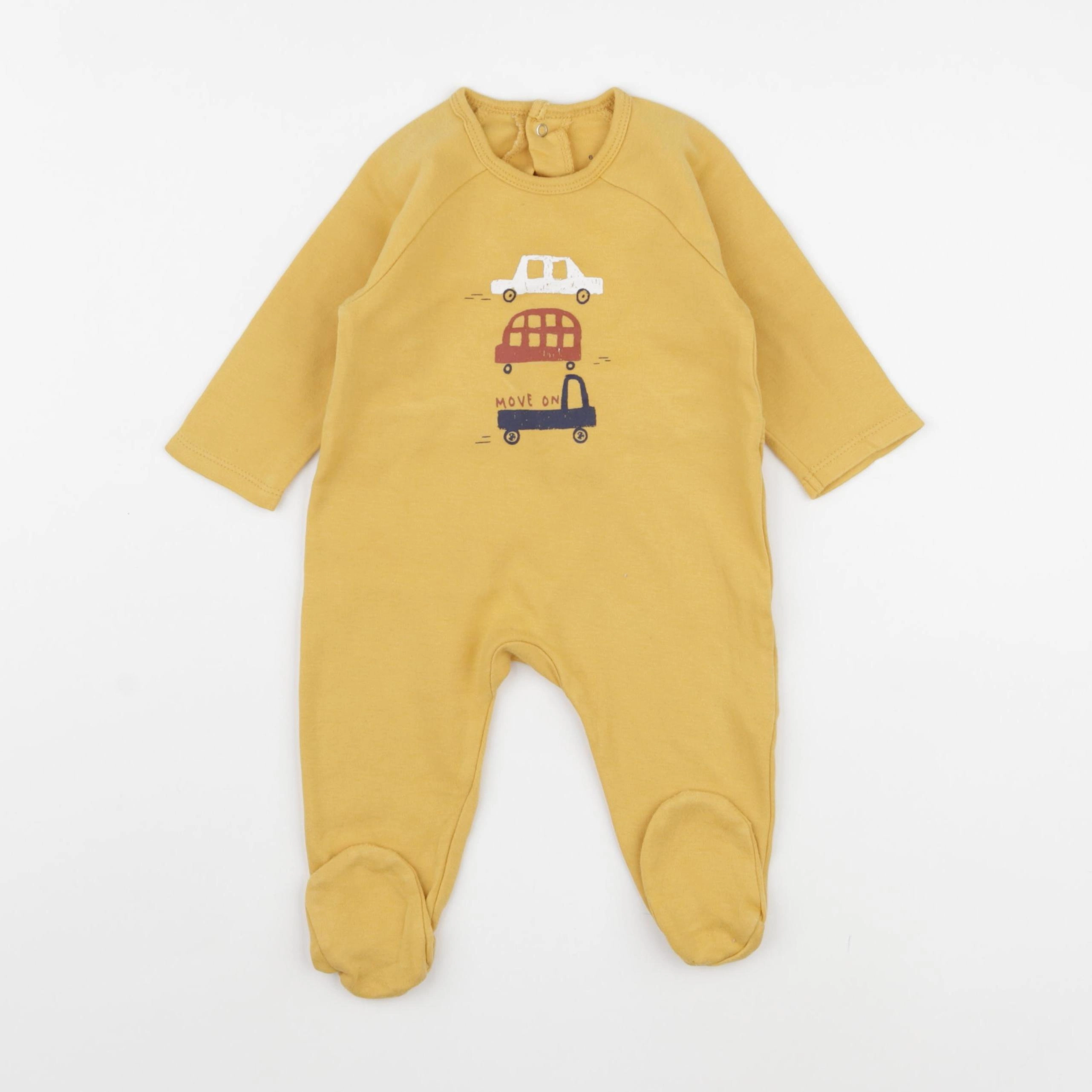 La Redoute - pyjama coton jaune - 6 mois