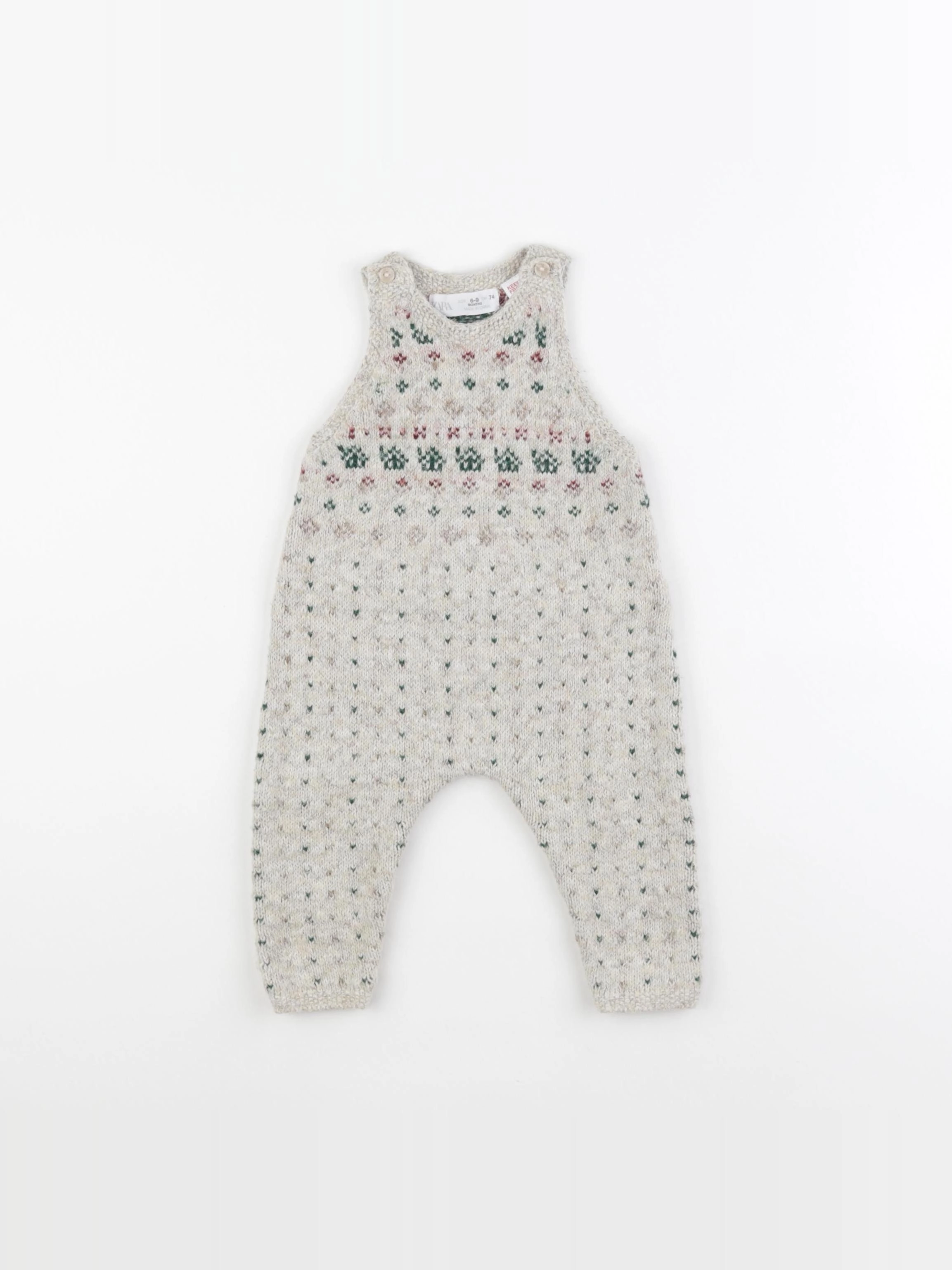 Zara - combinaison beige - 6/9 mois