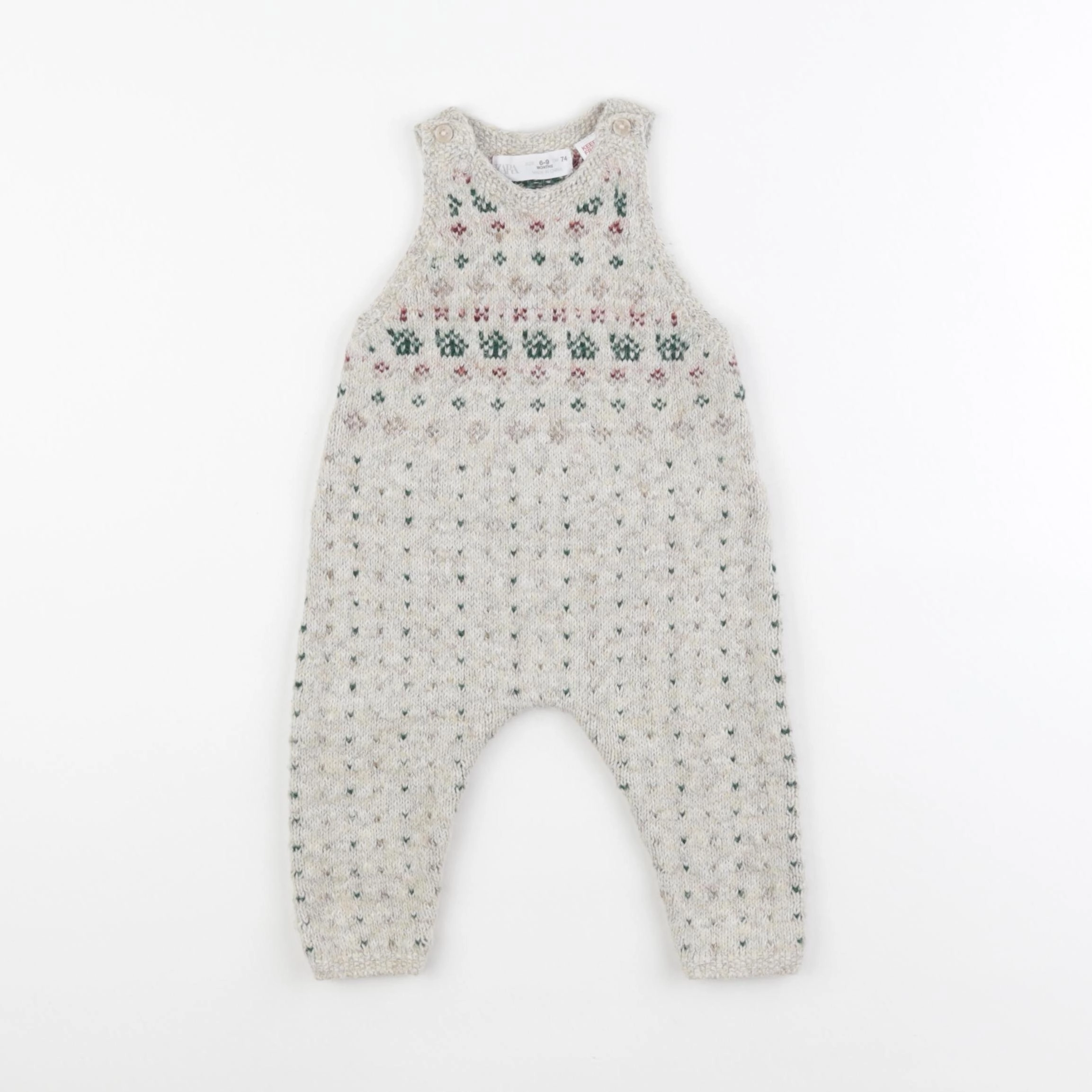 Zara - combinaison beige - 6/9 mois