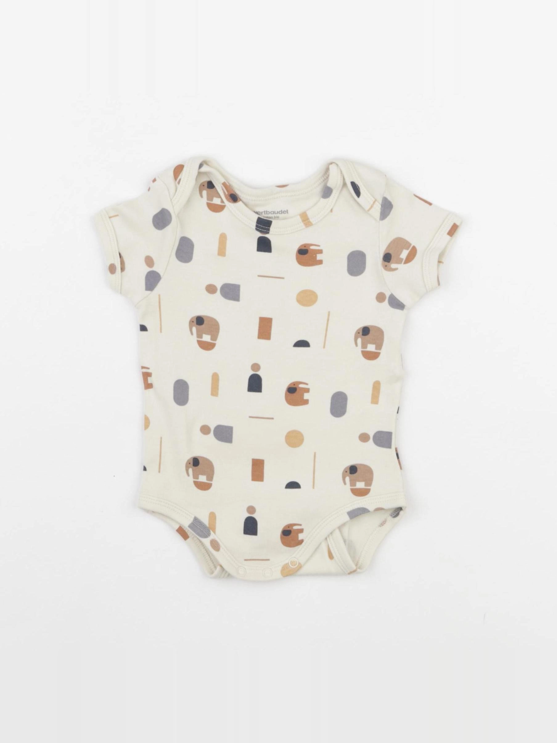 Vertbaudet - body beige - 9 mois