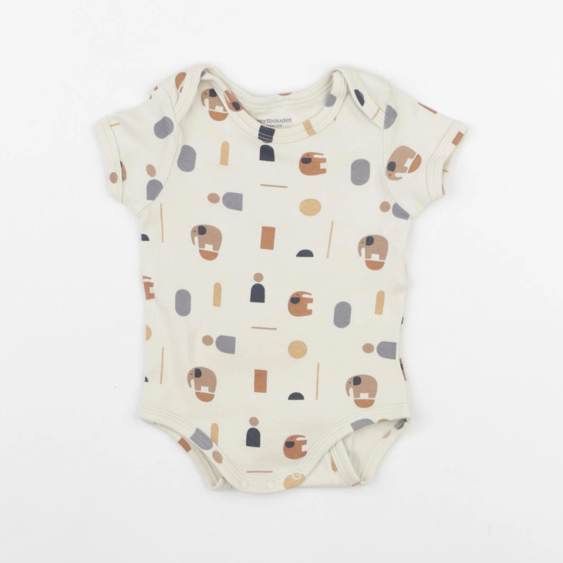 Vertbaudet - body beige - 9 mois