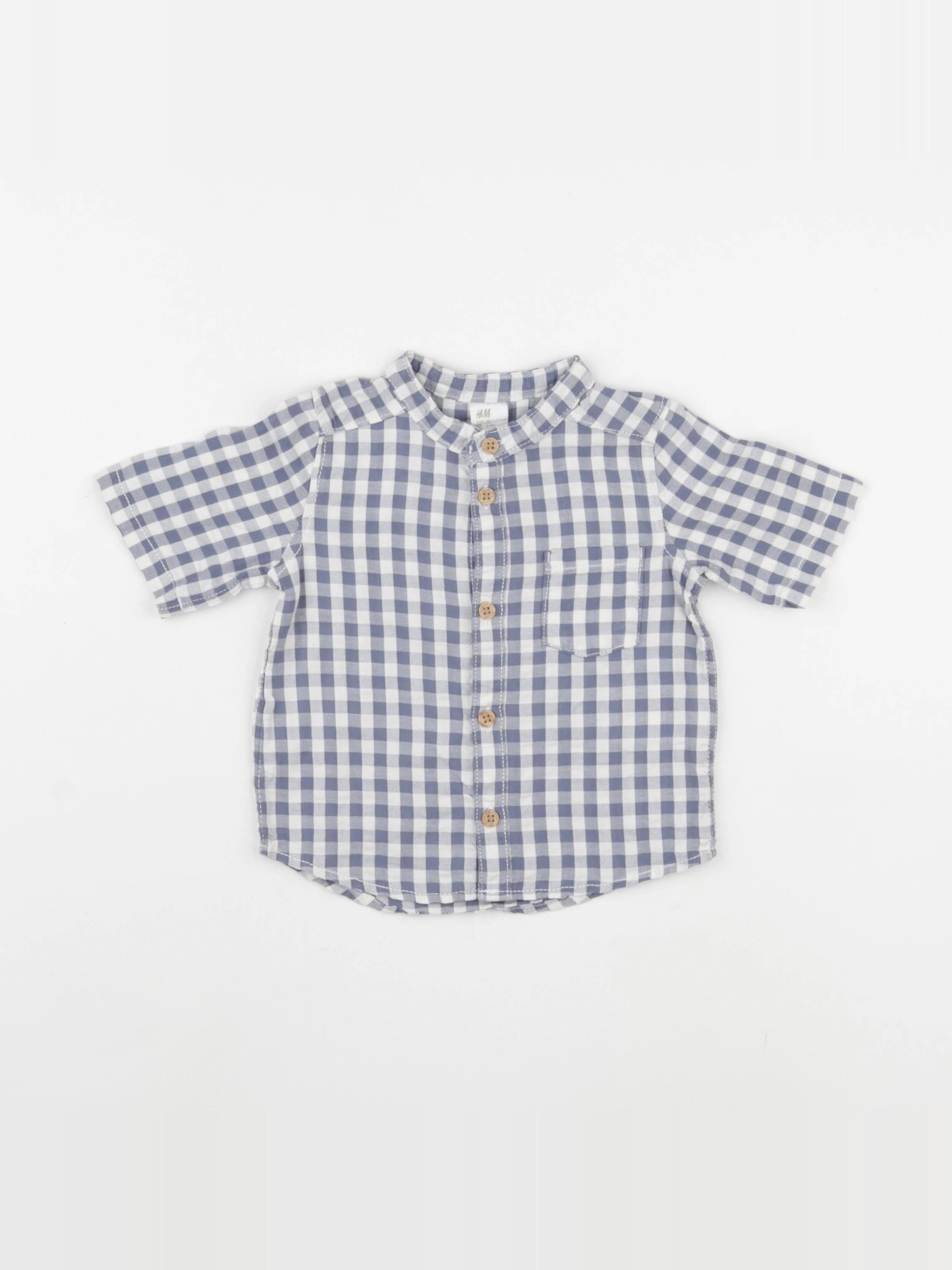H&M - chemise bleu - 6 mois