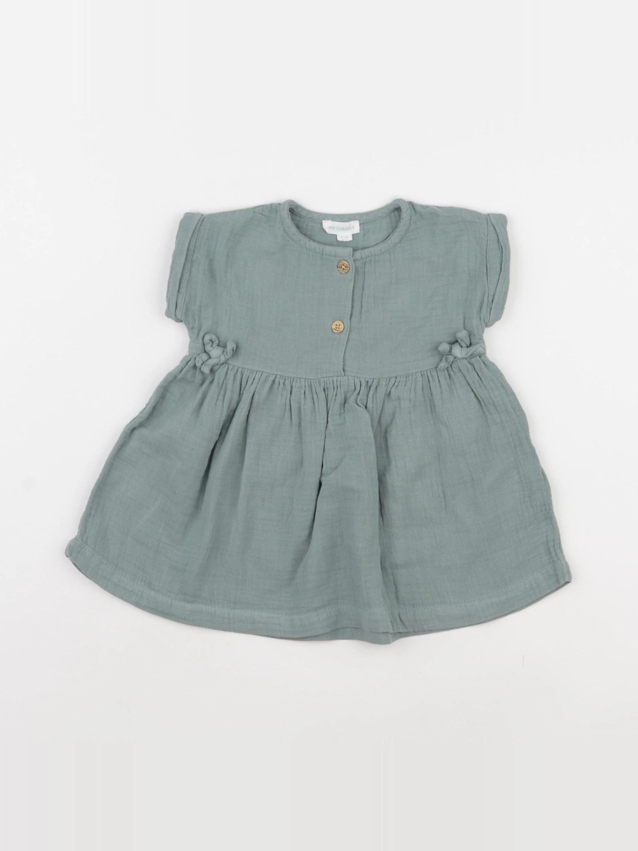 Vertbaudet - robe vert - 6 mois