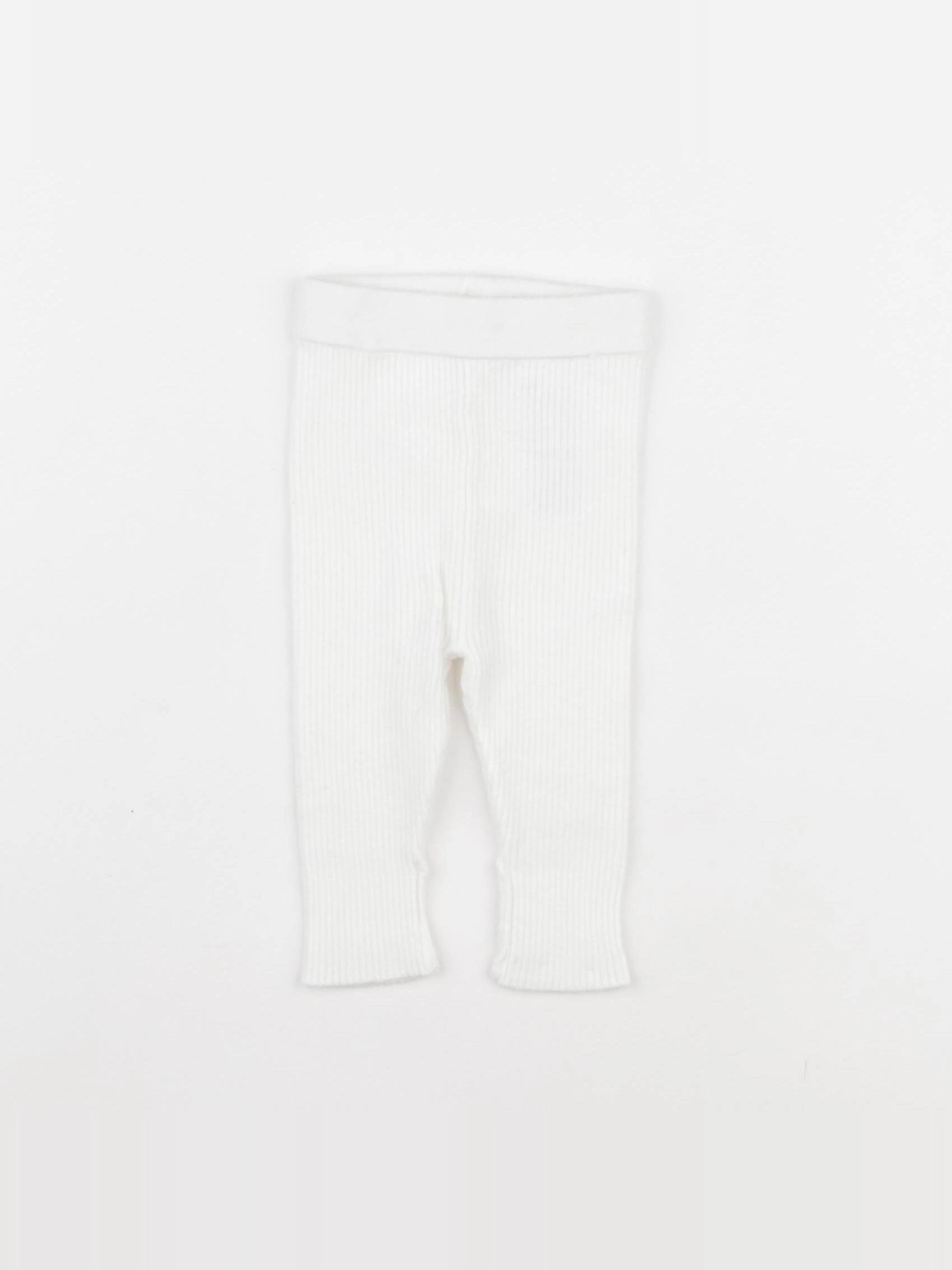 Vertbaudet - legging blanc - 1 mois