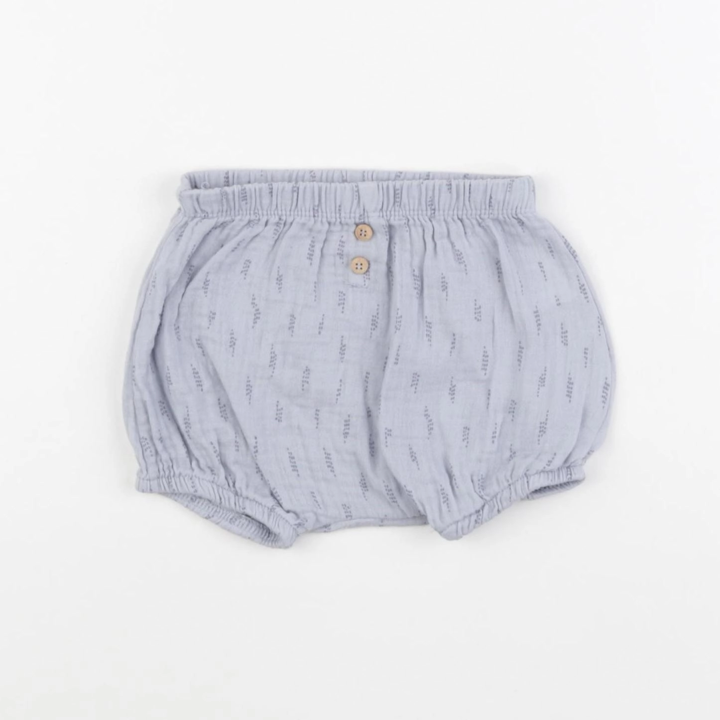 Zara - bloomer bleu, gris - 3/6 mois