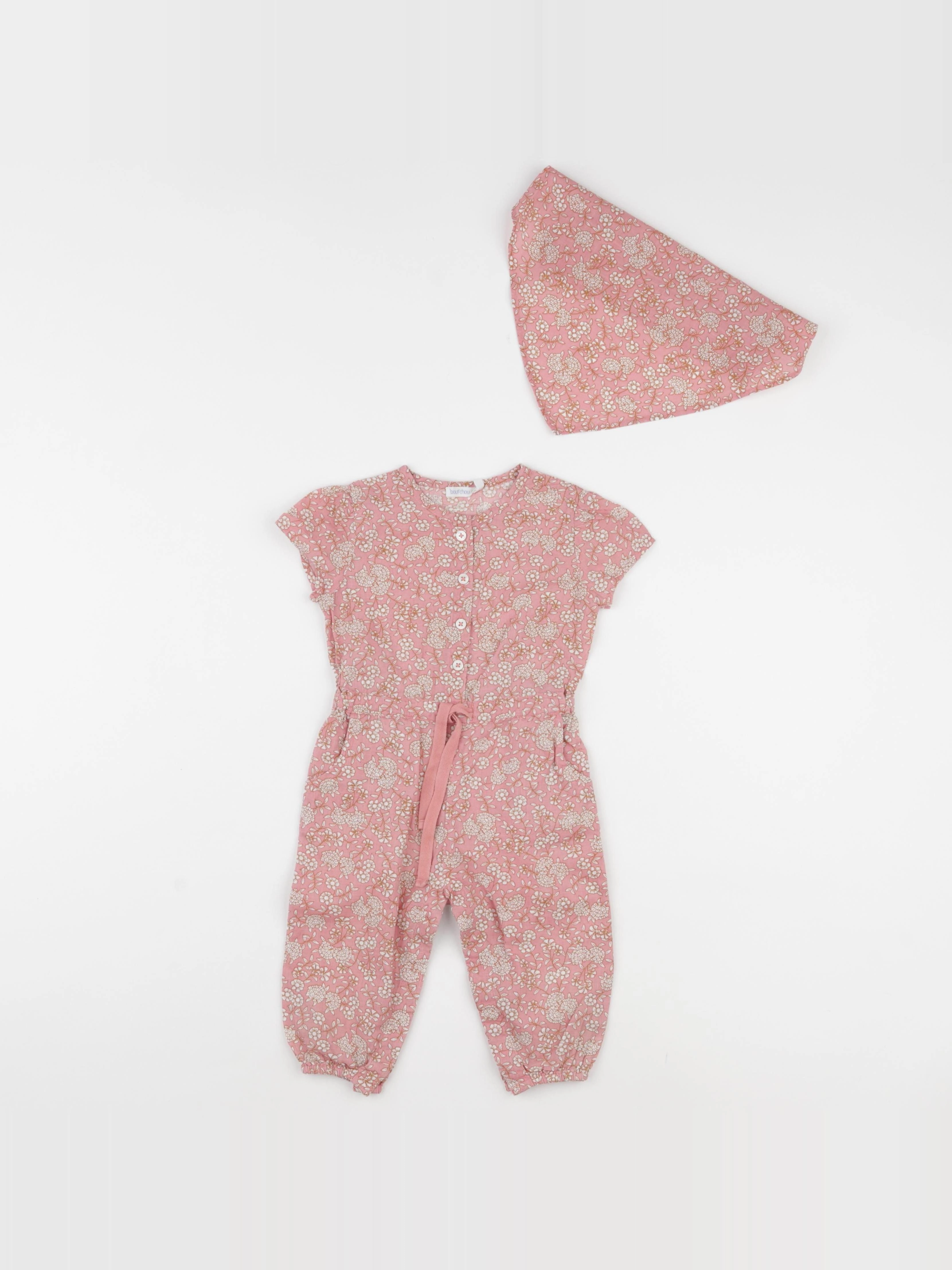 Boutchou - combinaison rose - 6 mois