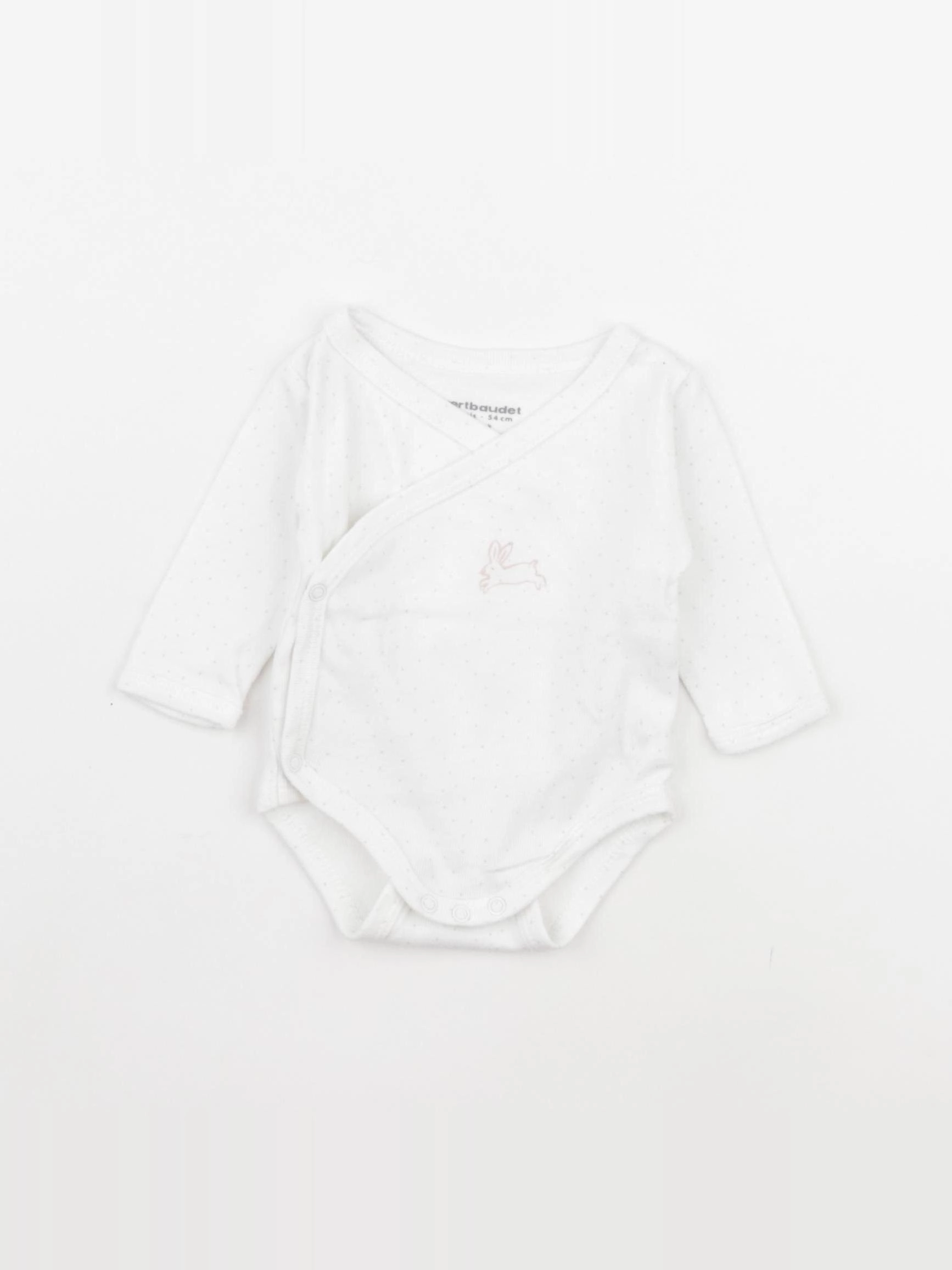 Vertbaudet - body rose - 1 mois