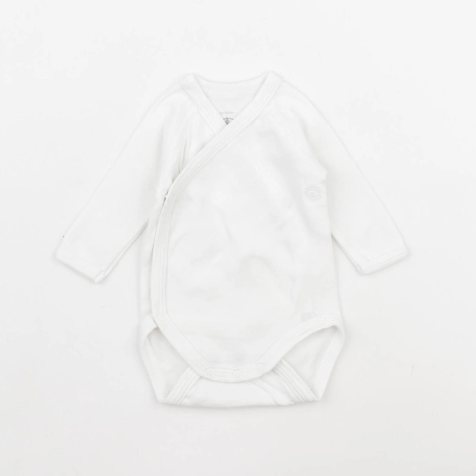 Petit Bateau - body blanc - 0 mois