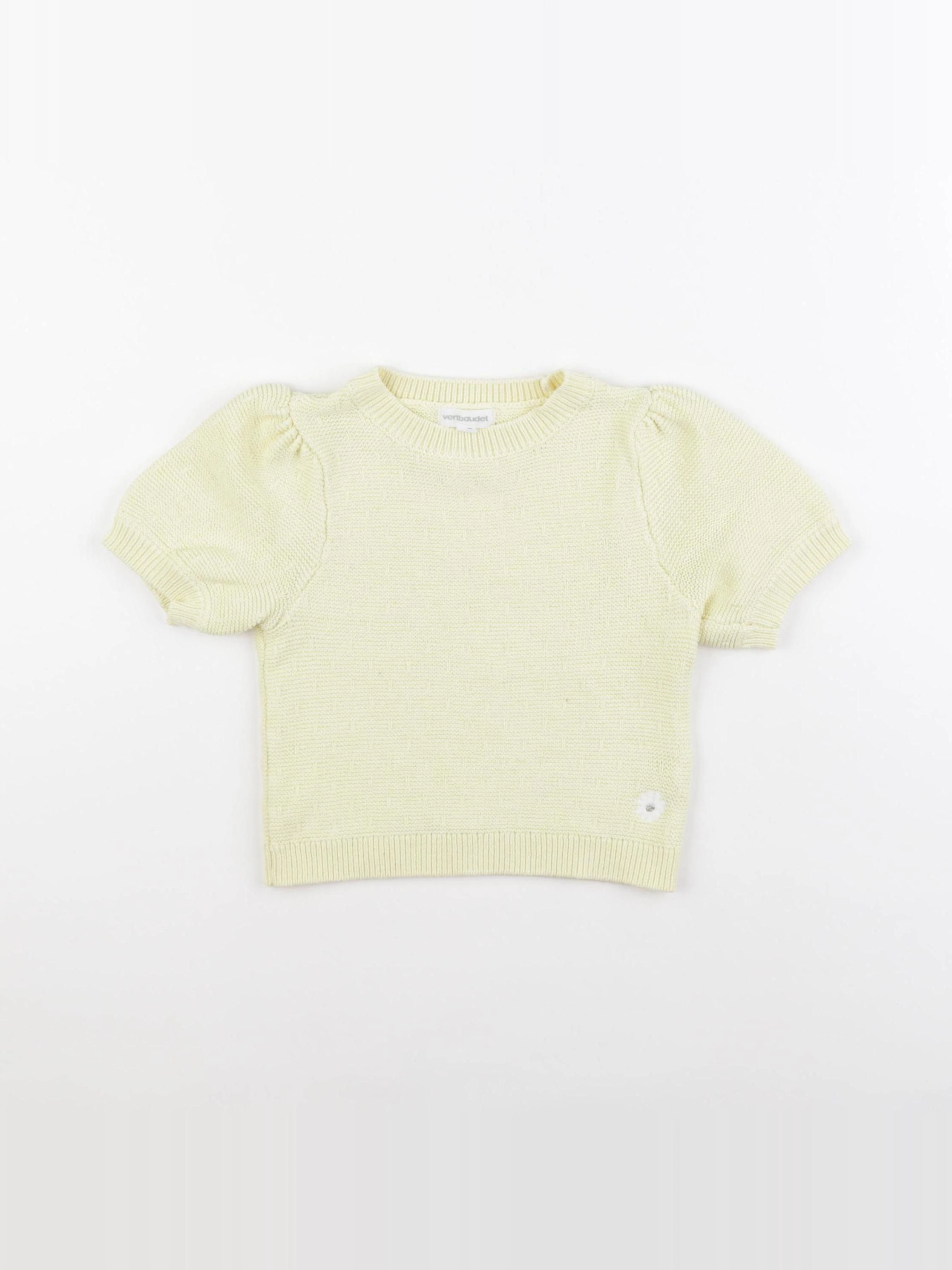 Vertbaudet - pull jaune - 3 ans