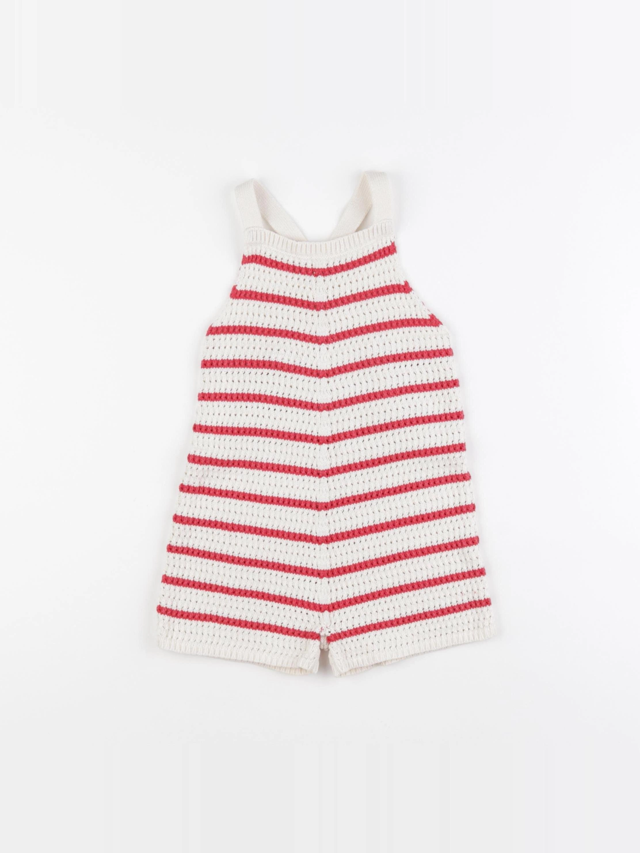 Zara - combinaison beige, rouge - 2 ans