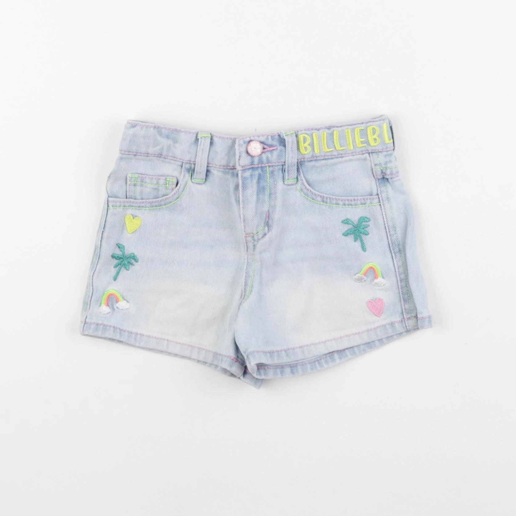 Billie Blush - short bleu - 3/4 ans