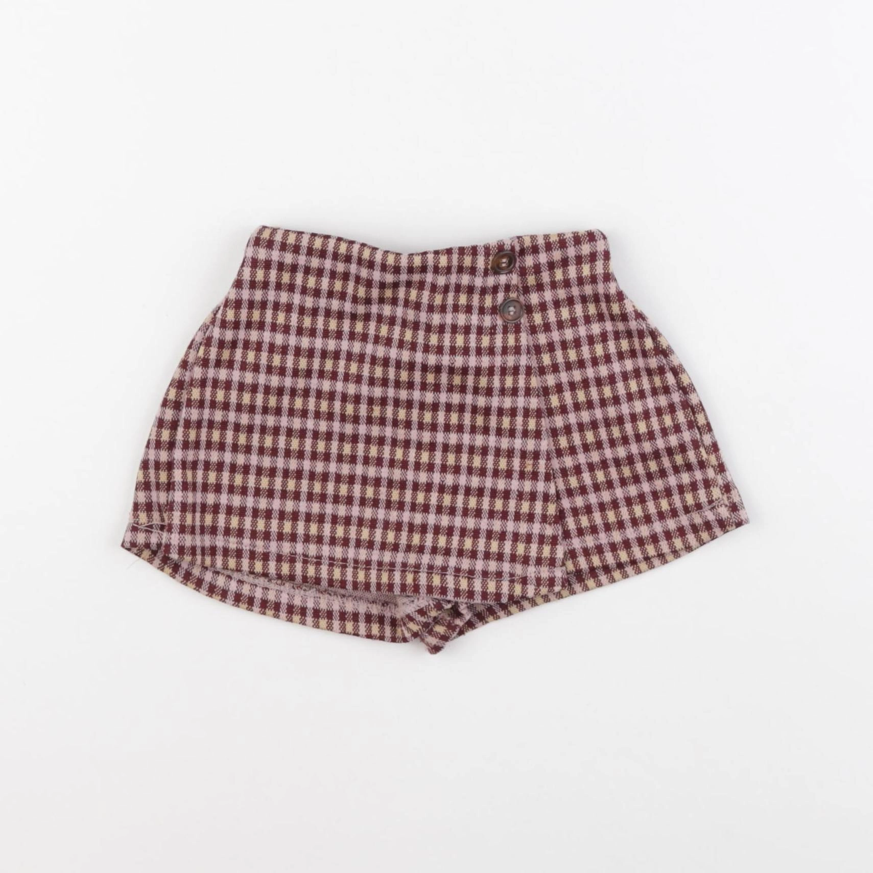 Zara - jupe short rouge, rose - 12/18 mois