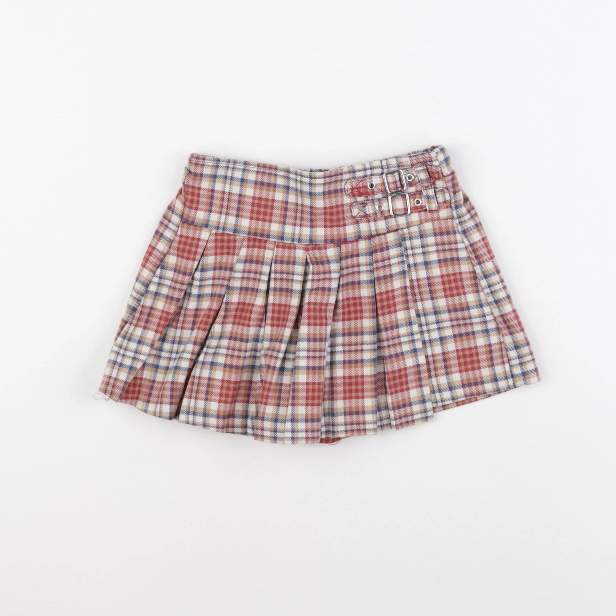 Zara - jupe short rouge, beige - 18/24 mois