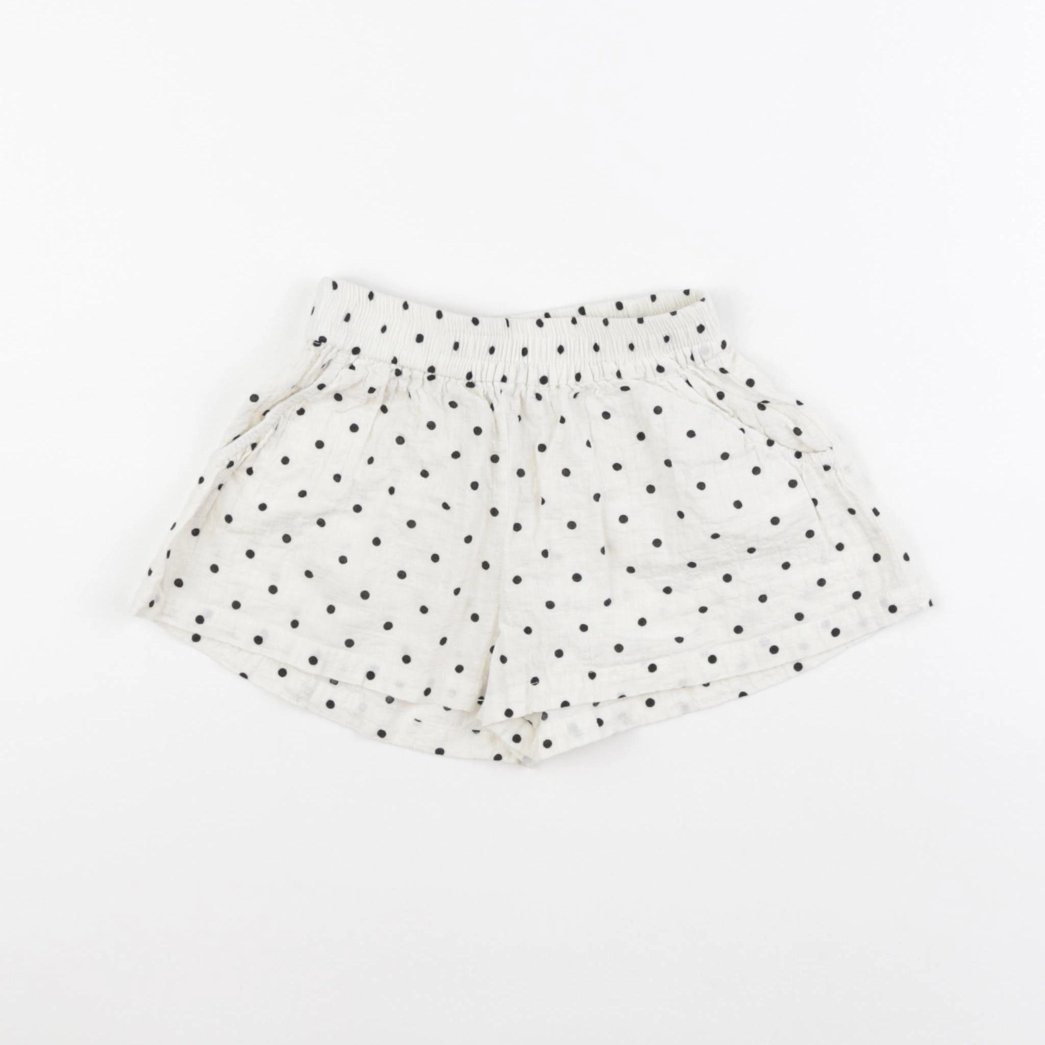 Zara - short beige, noir - 2 ans
