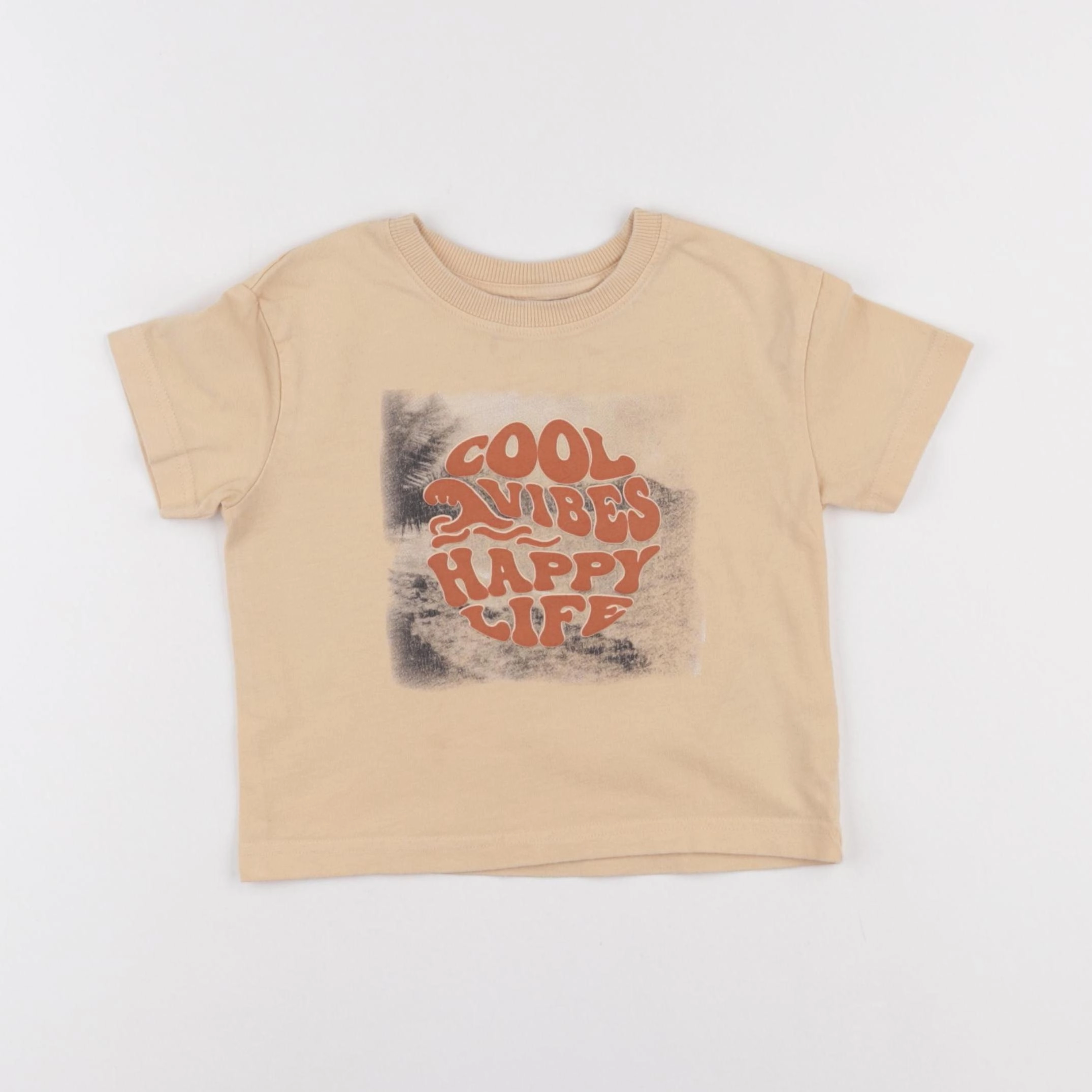 Vertbaudet - tee-shirt orange - 2 ans