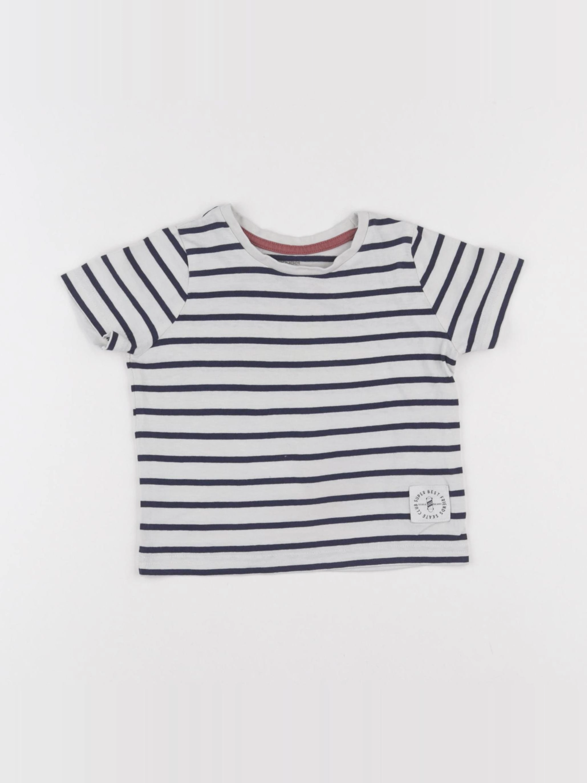 Vertbaudet - tee-shirt blanc - 2 ans