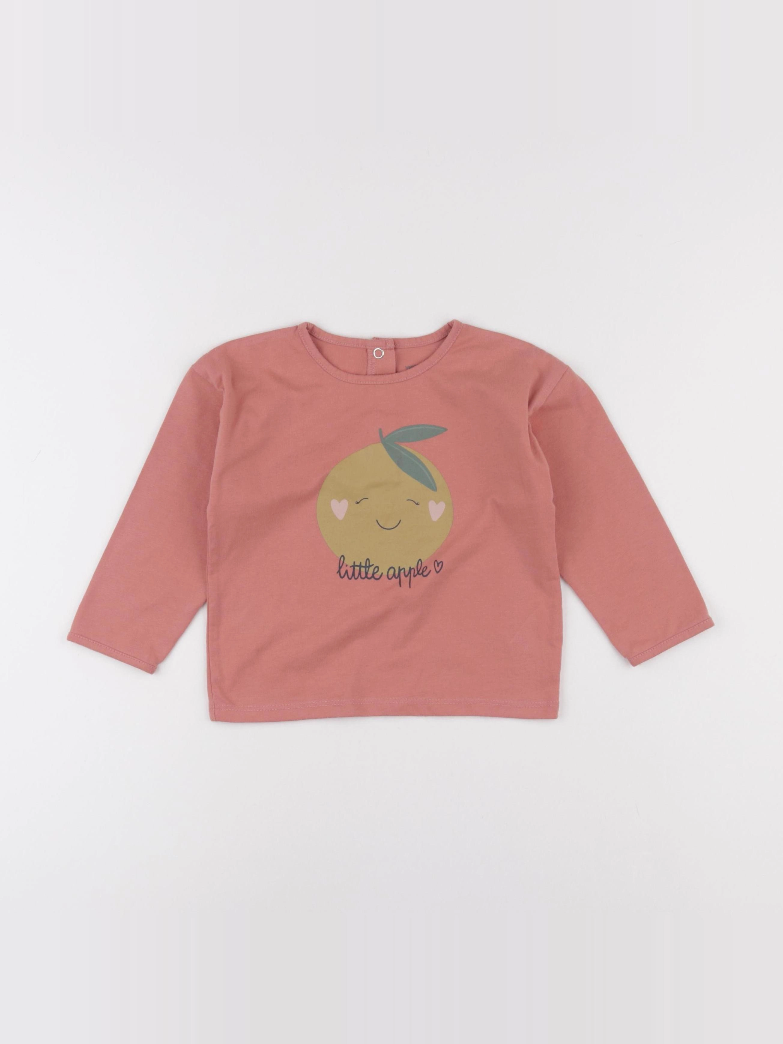 Vertbaudet - tee-shirt rose - 24 mois
