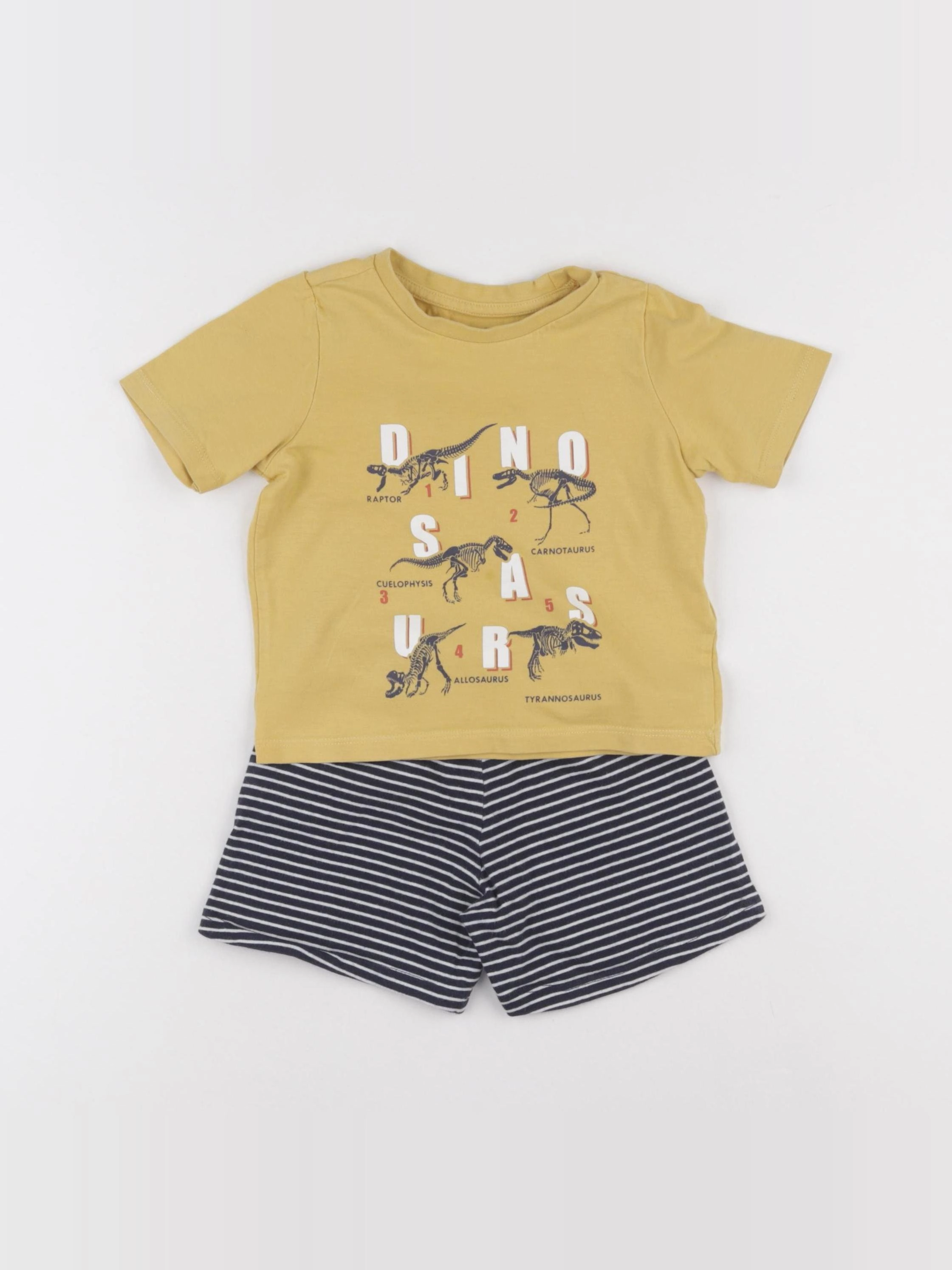 Vertbaudet - pyjama coton jaune - 2 ans