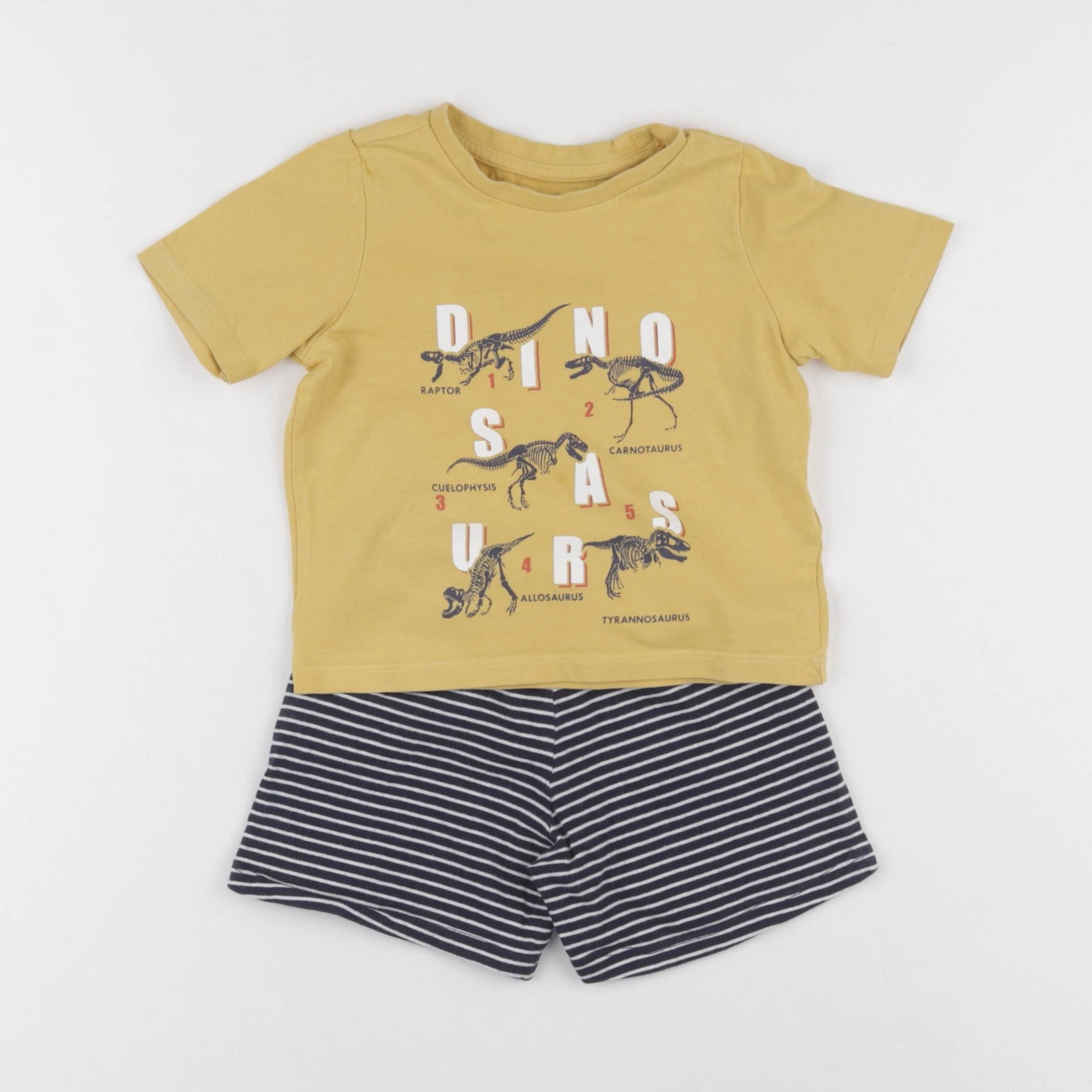 Vertbaudet - pyjama coton jaune - 2 ans
