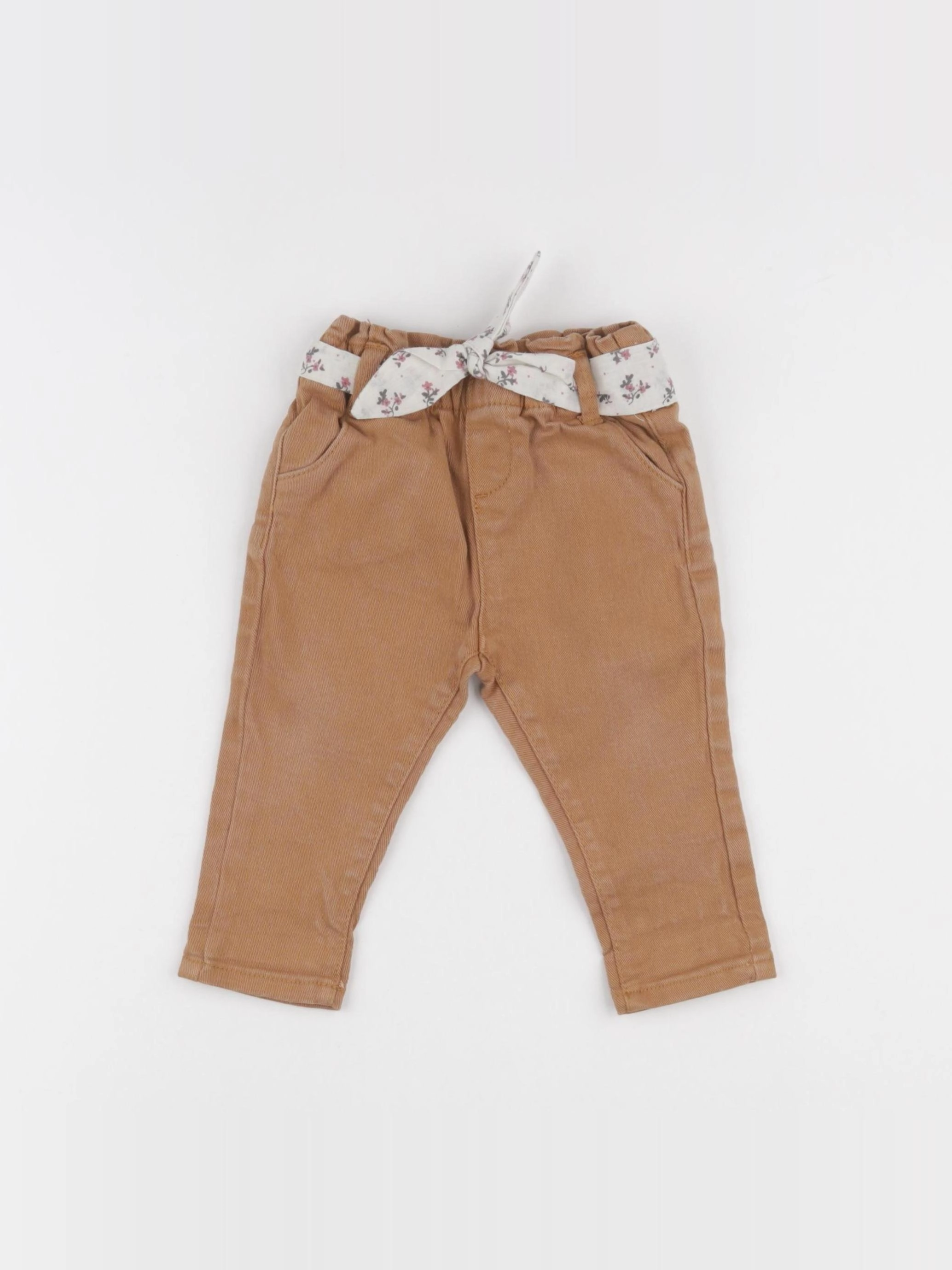 Vertbaudet - jean marron - 9 mois