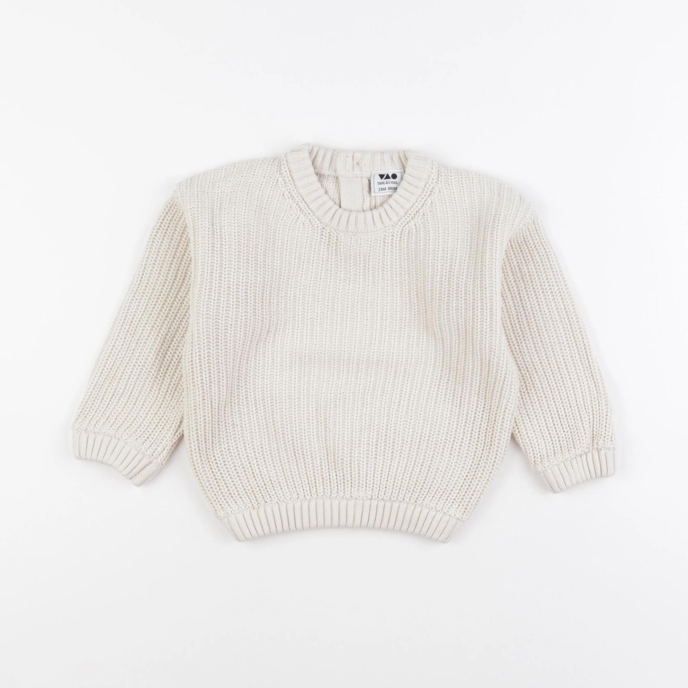 Tape à l'oeil - pull beige - 24 mois