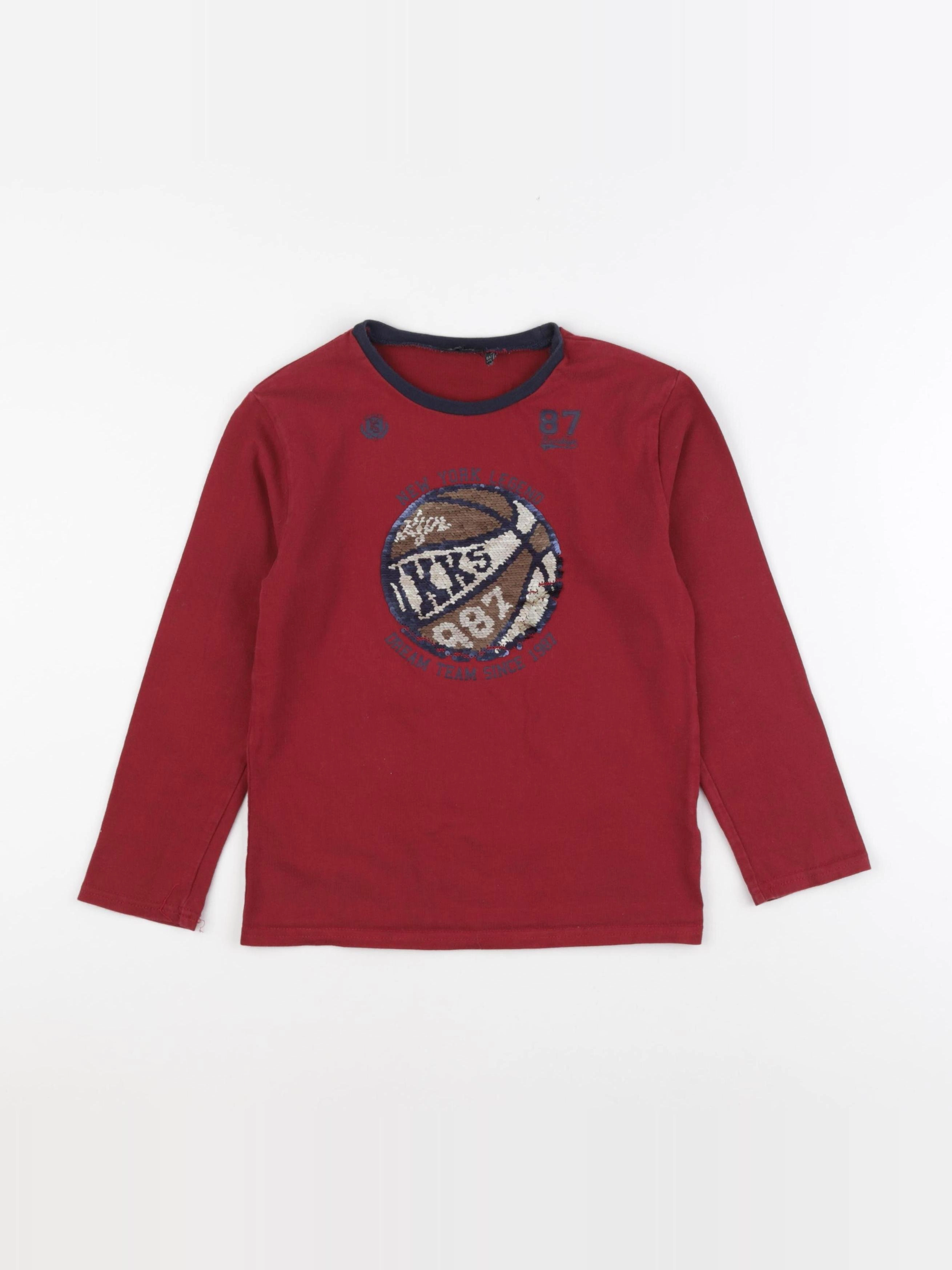 IKKS - tee-shirt rouge - 8 ans