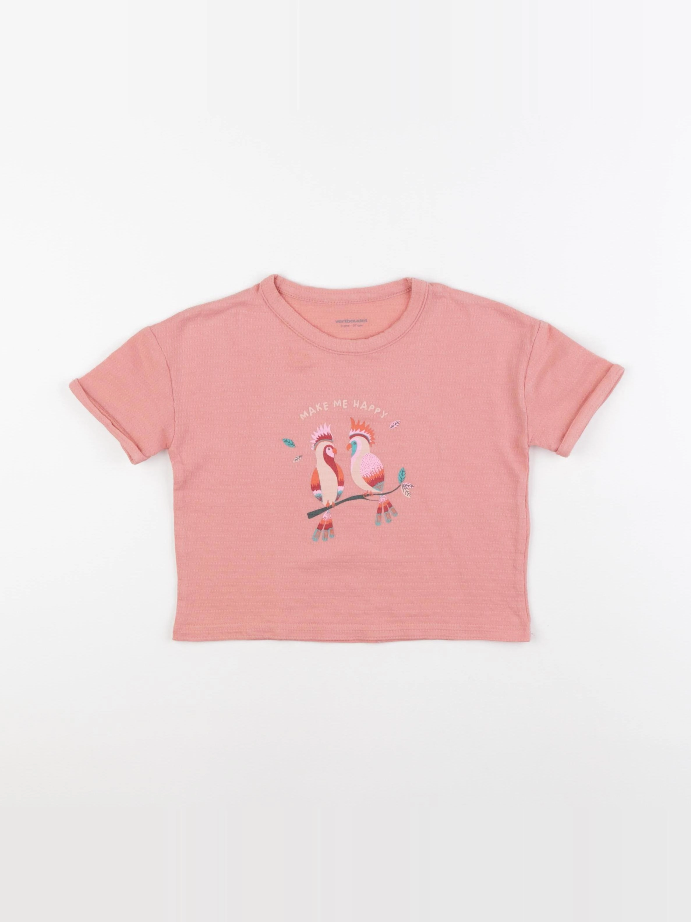 Vertbaudet - tee-shirt rose - 3 ans