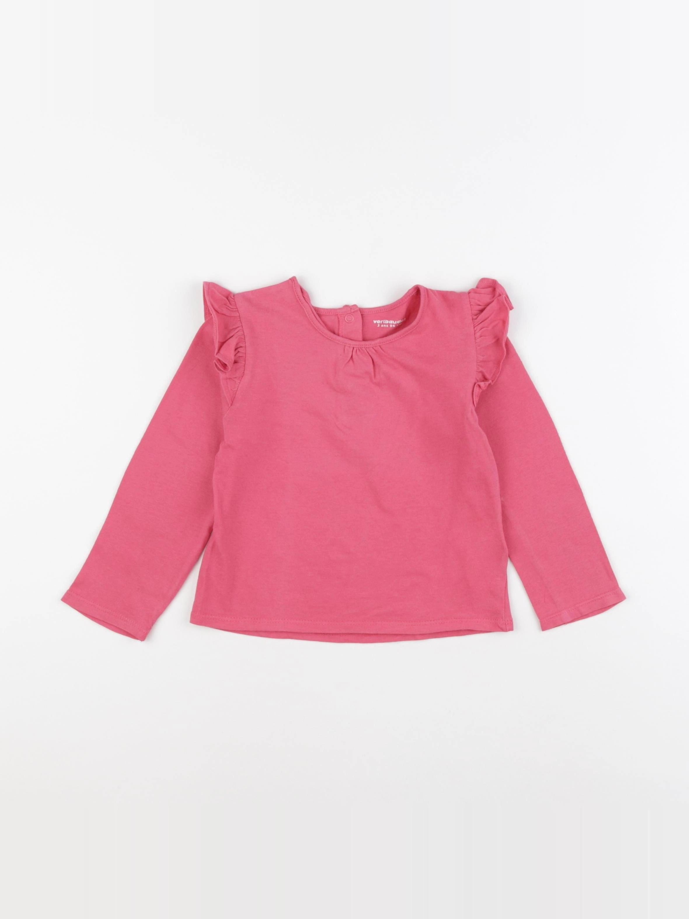 Vertbaudet - tee-shirt rose - 3 ans