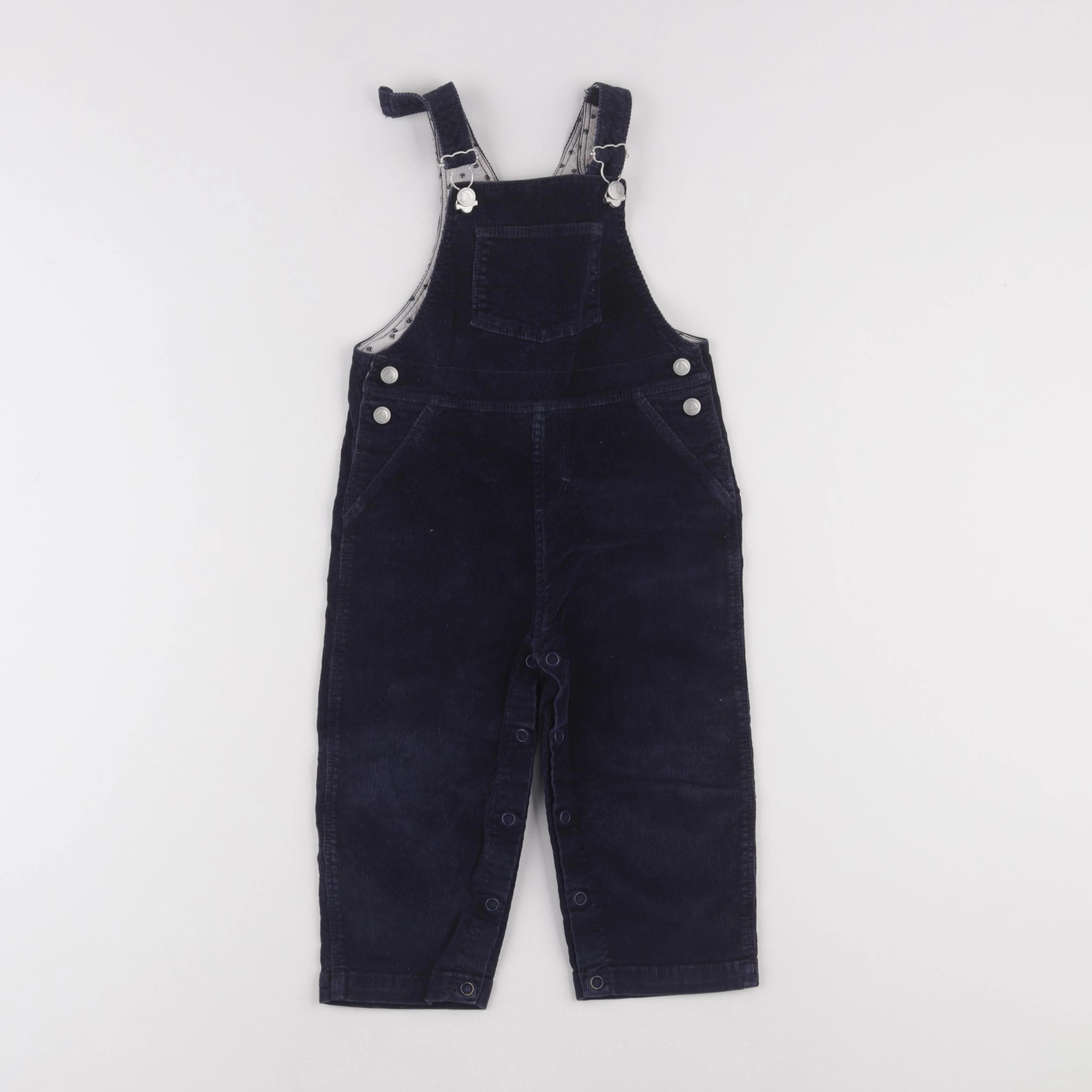 Petit Bateau - salopette bleu - 18 mois