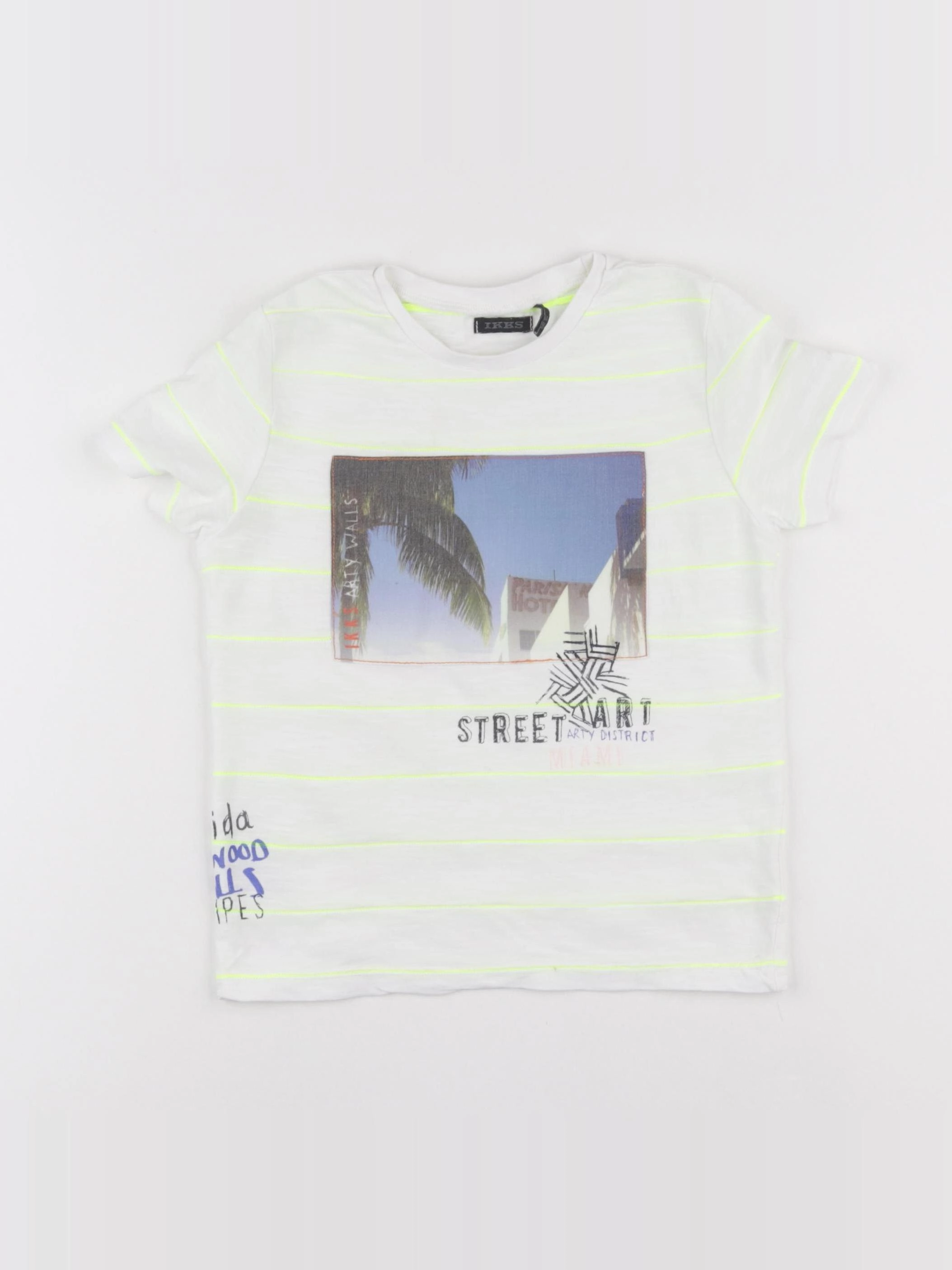 IKKS - tee-shirt jaune fluo - 3 ans