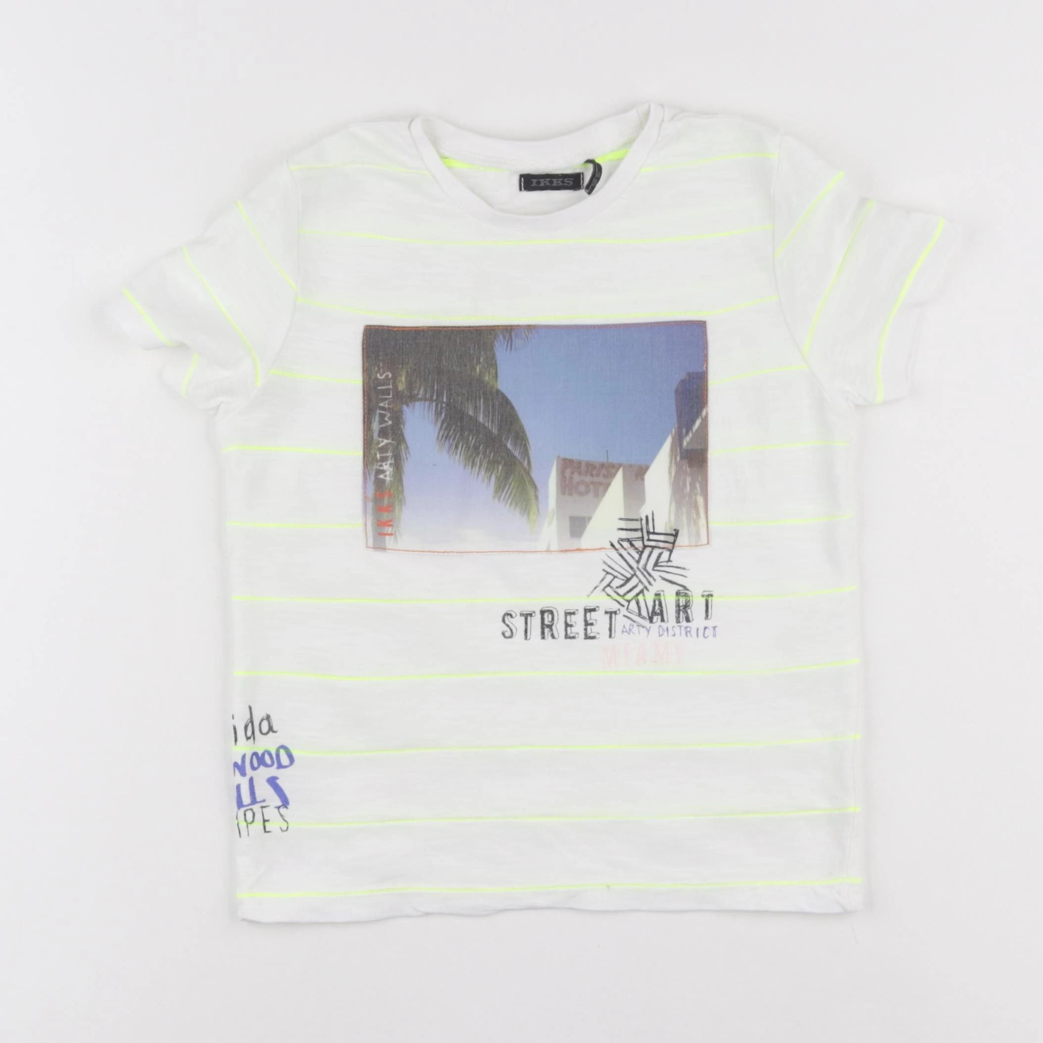 IKKS - tee-shirt jaune fluo - 3 ans