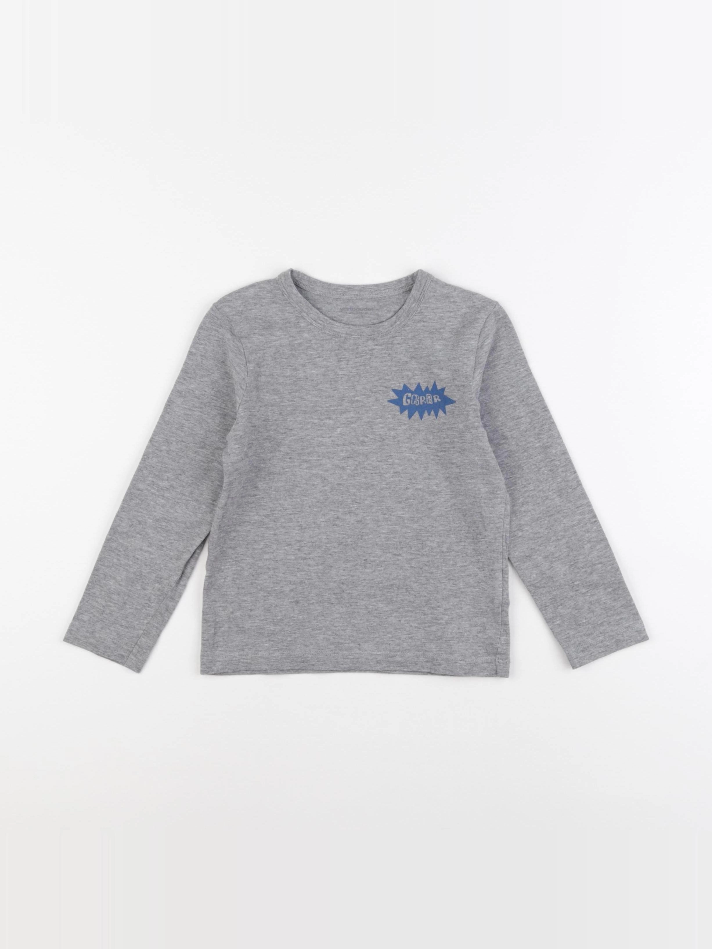 Vertbaudet - maillot de corps gris - 5 ans