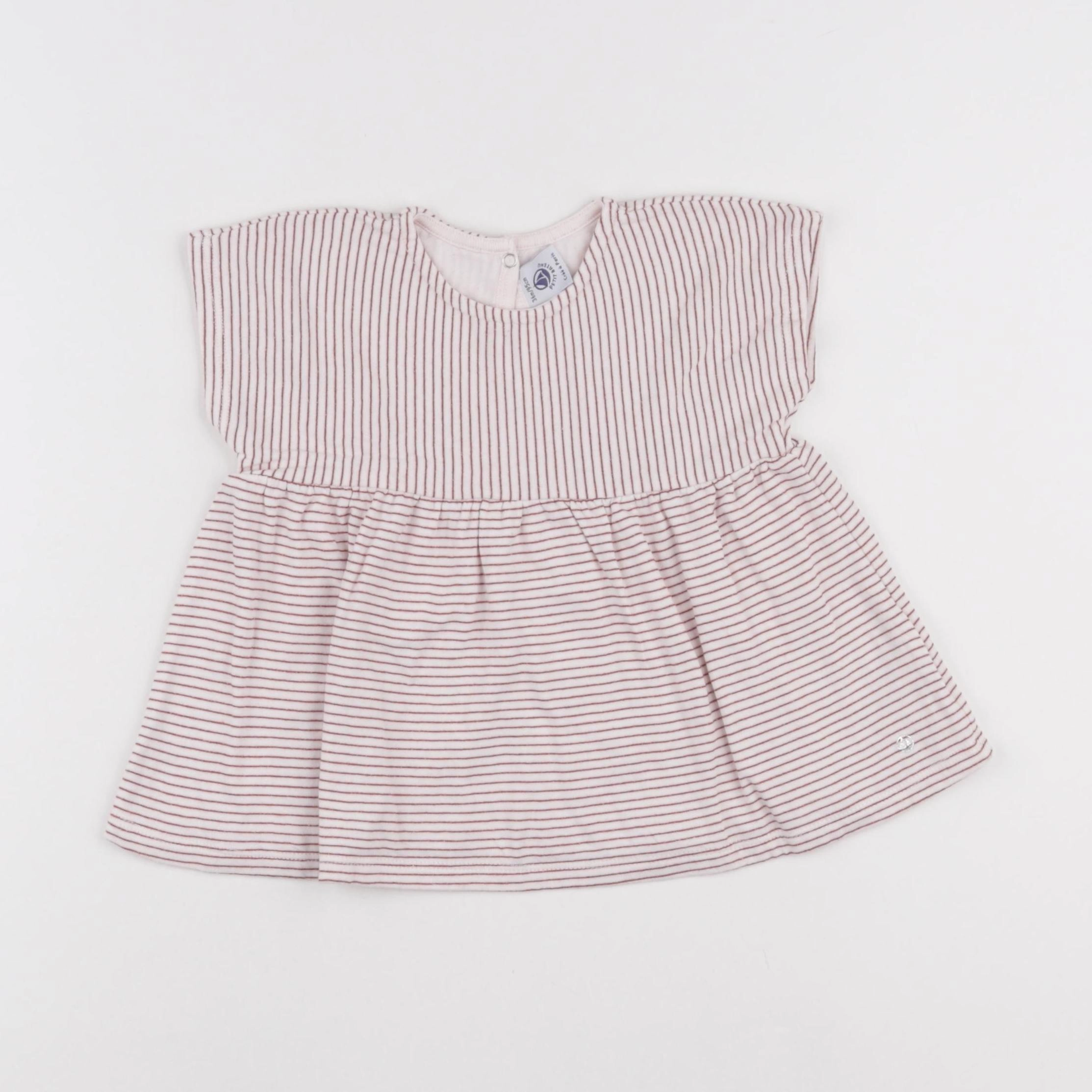 Petit Bateau - robe rose - 36 mois