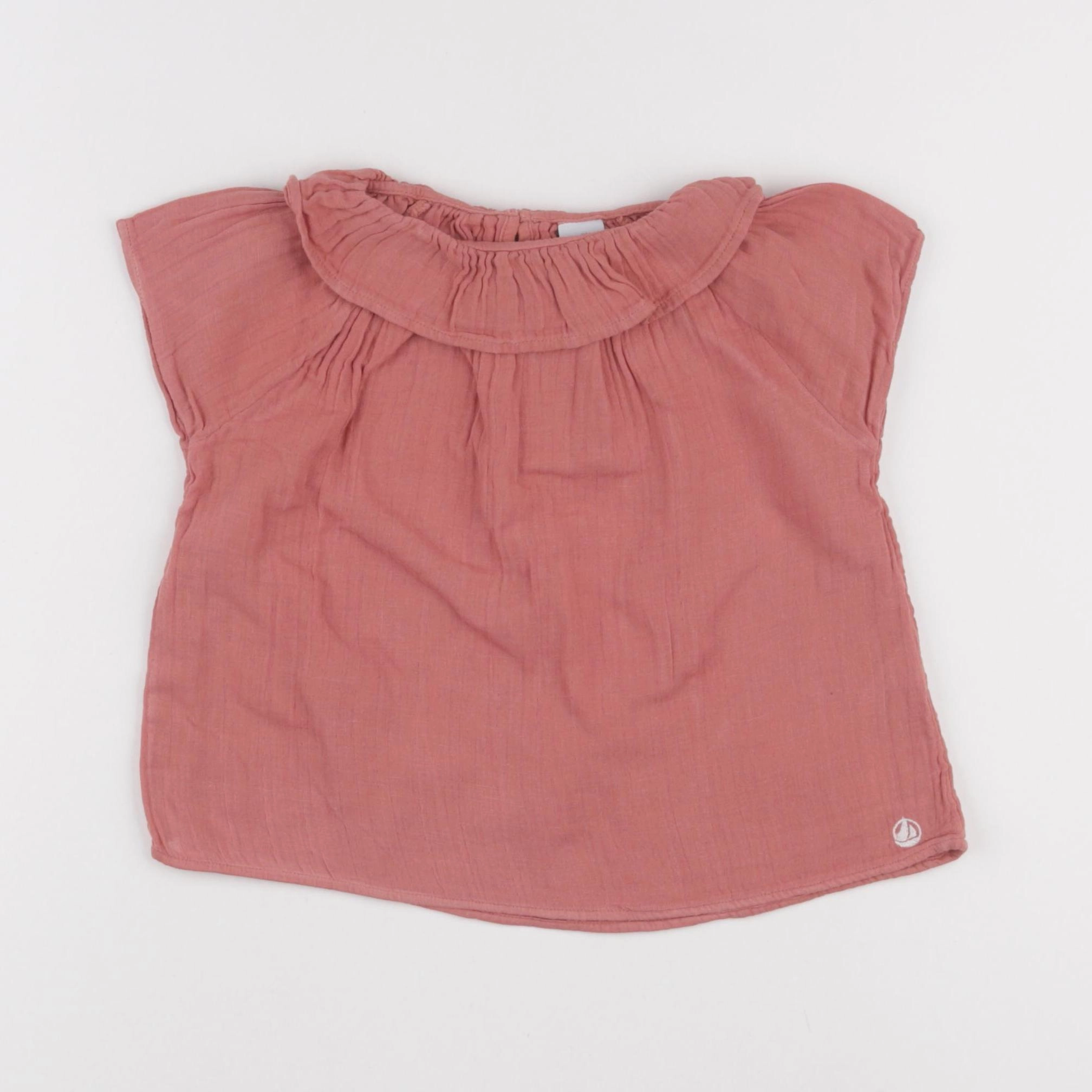 Petit Bateau - blouse rose - 3 ans