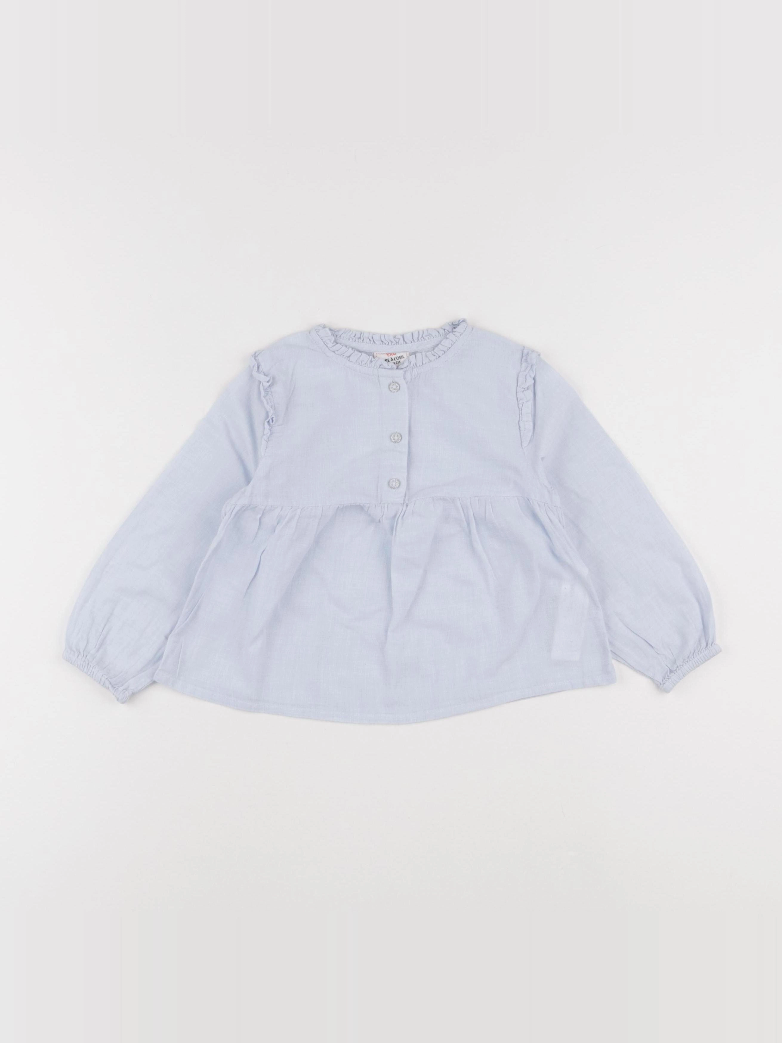 Tape à l'oeil - blouse bleu - 2 ans