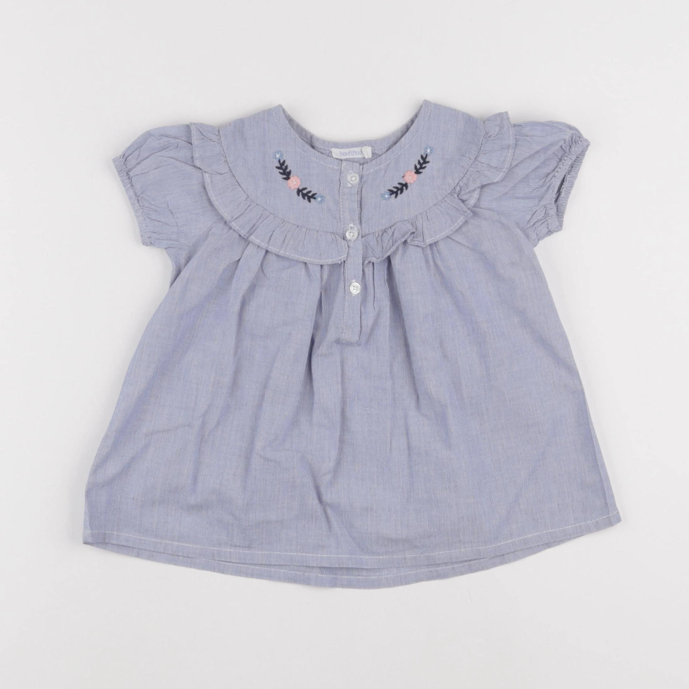 Boutchou - blouse bleu - 24 mois