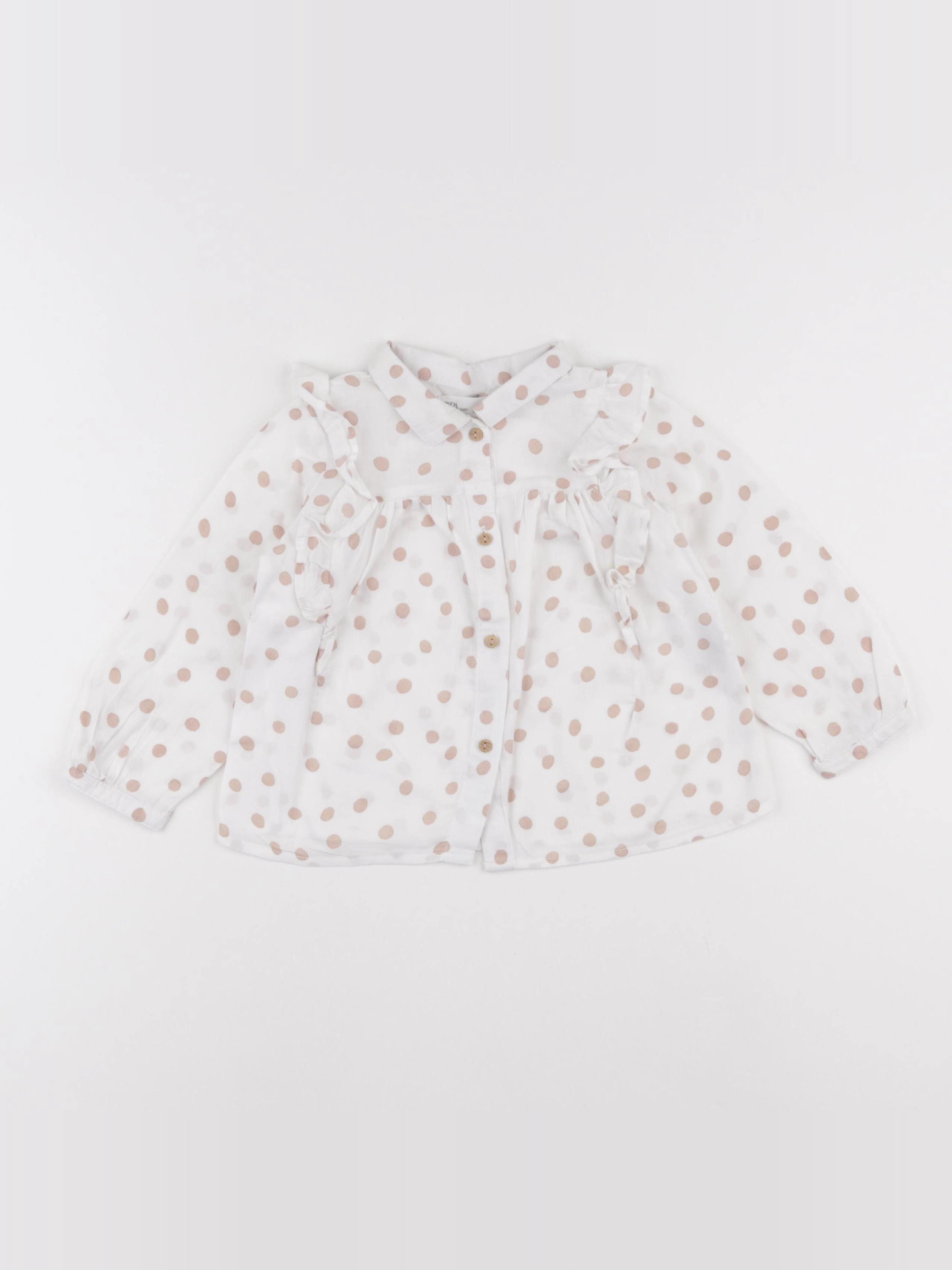 Zara - blouse beige - 18/24 mois