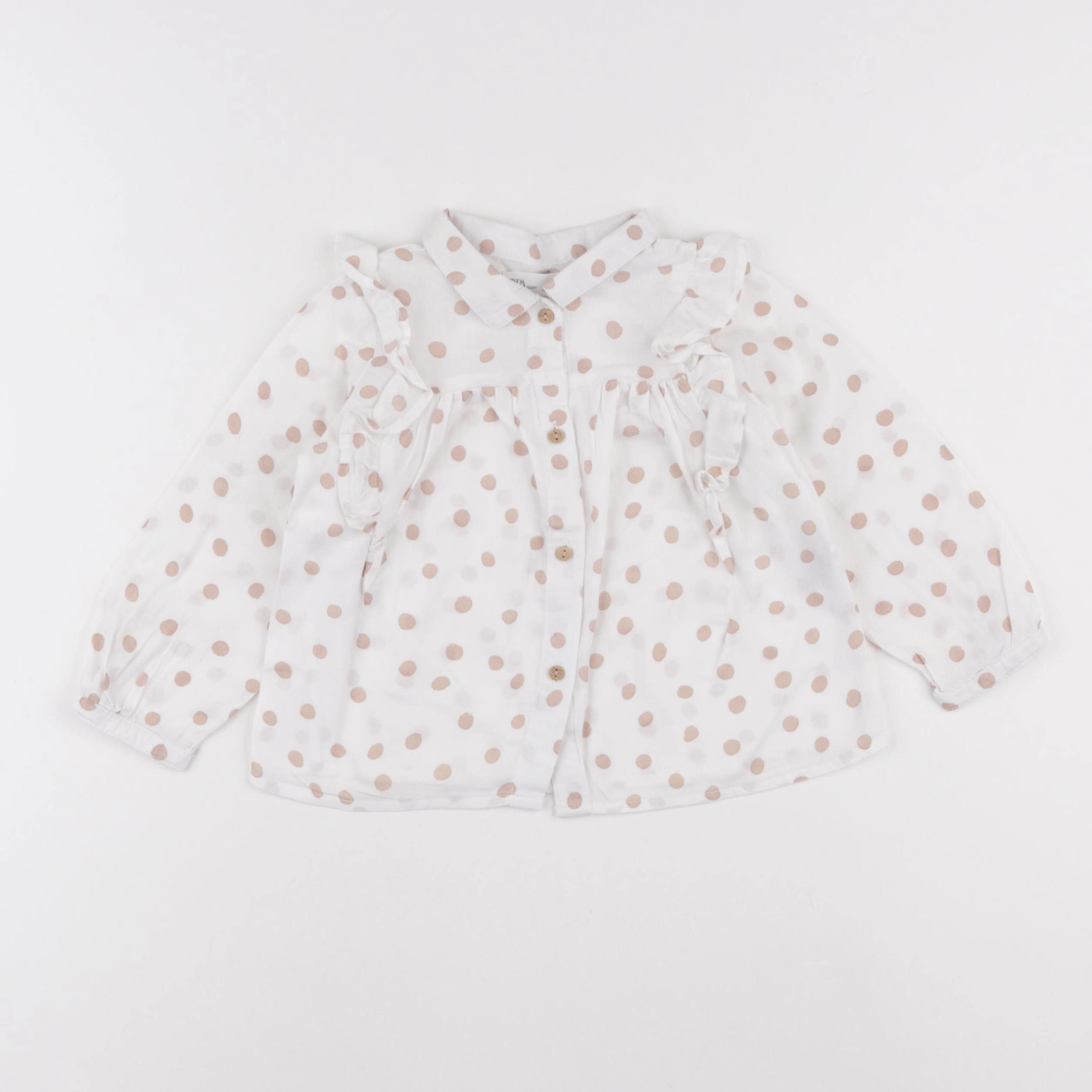 Zara - blouse beige - 18/24 mois