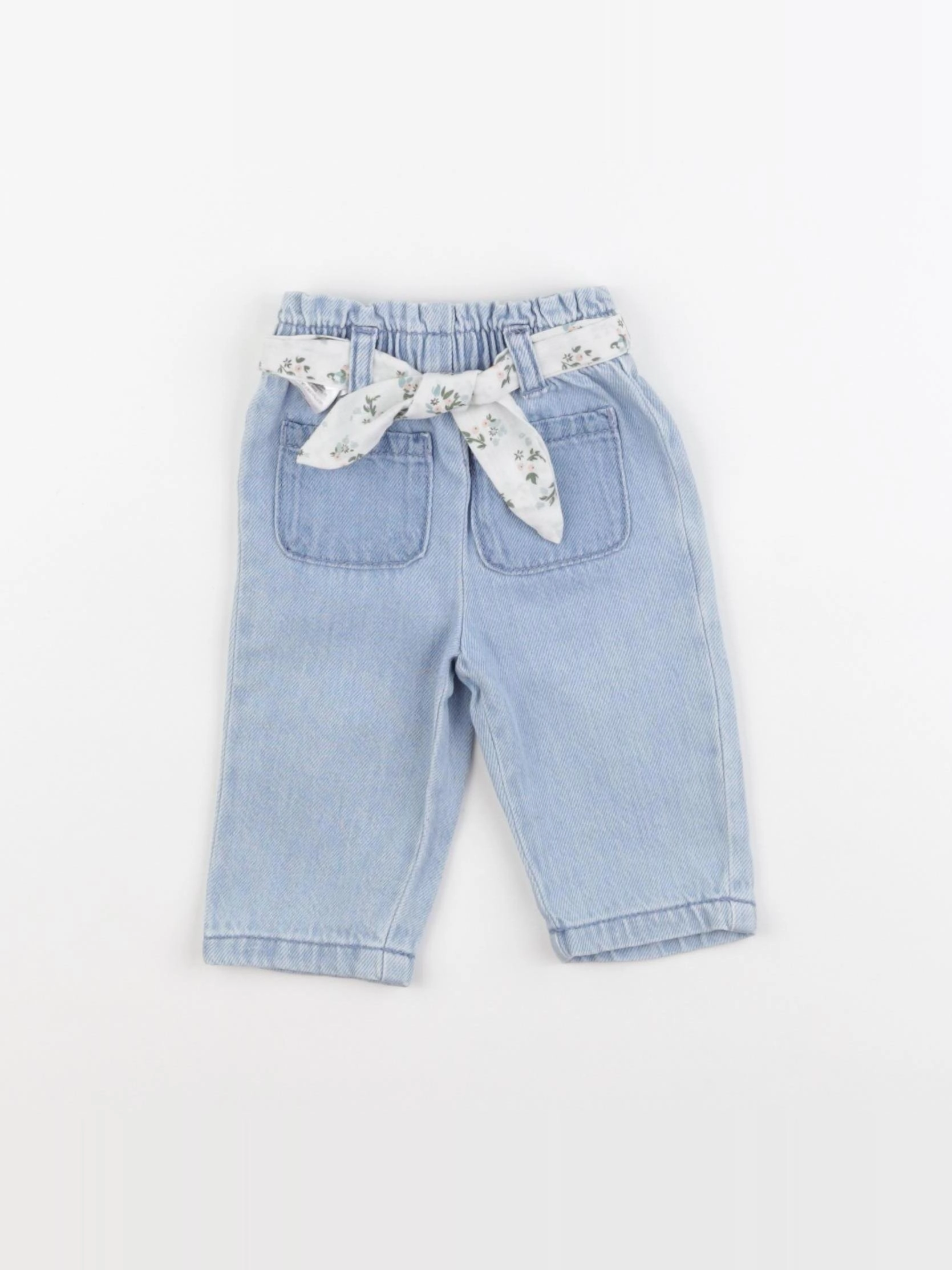 Vertbaudet - pantalon bleu - 3 mois