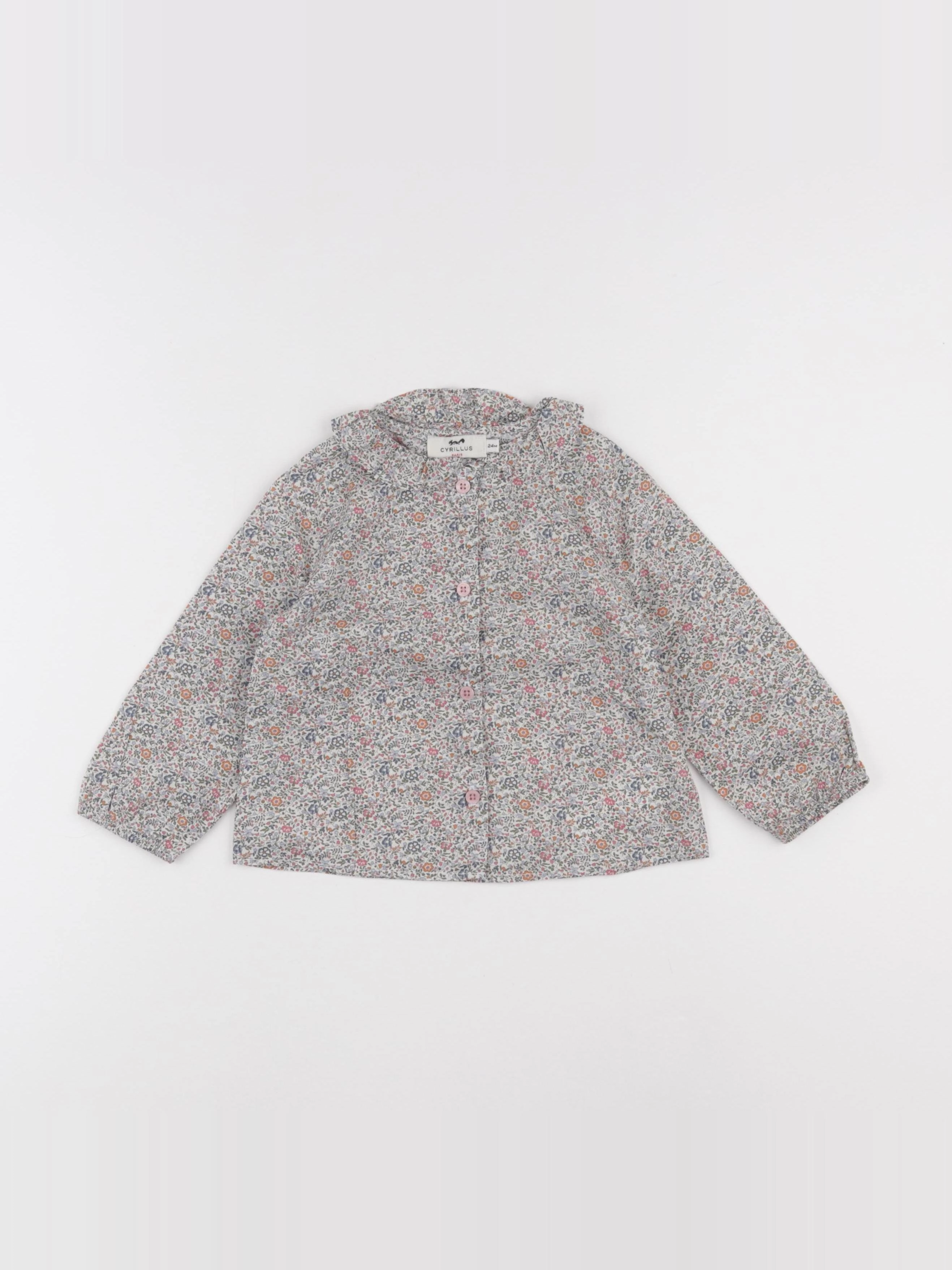 Cyrillus - blouse rose - 24 mois