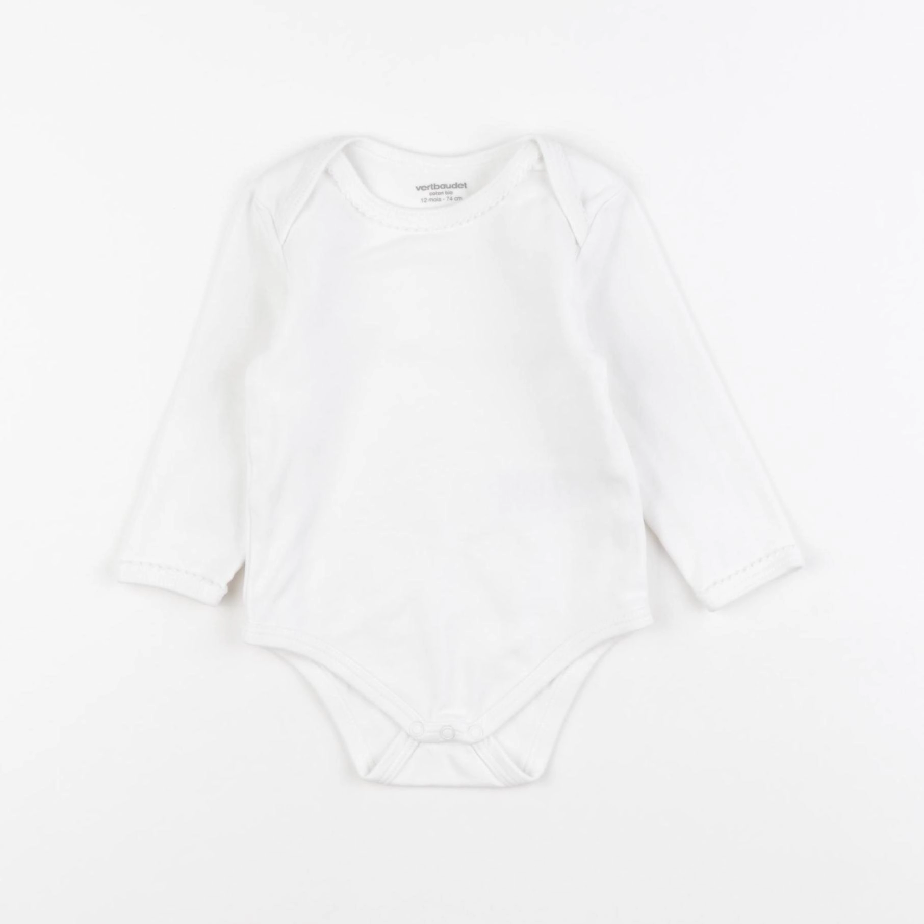 Vertbaudet - body blanc - 12 mois