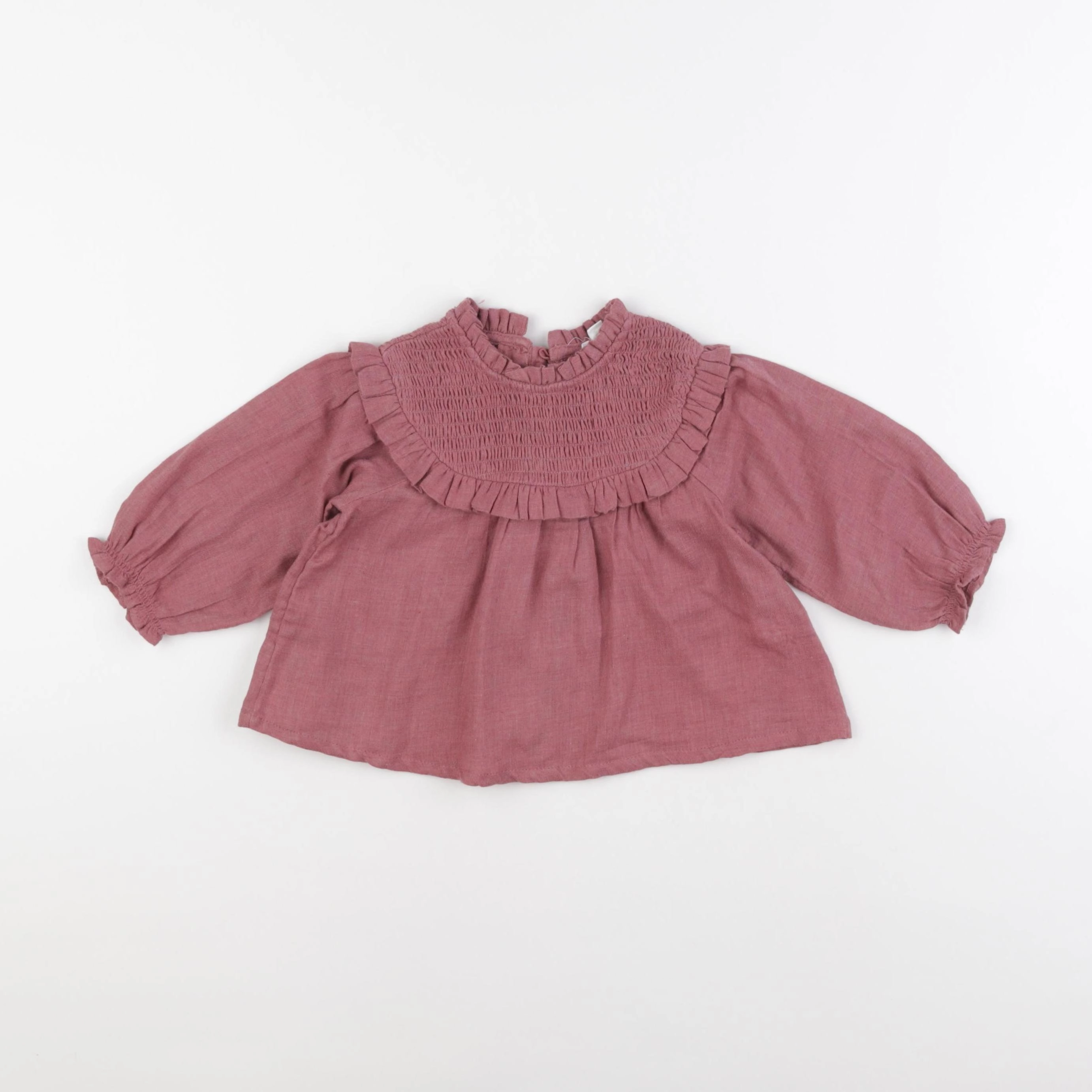 Vertbaudet - blouse rose - 9 mois