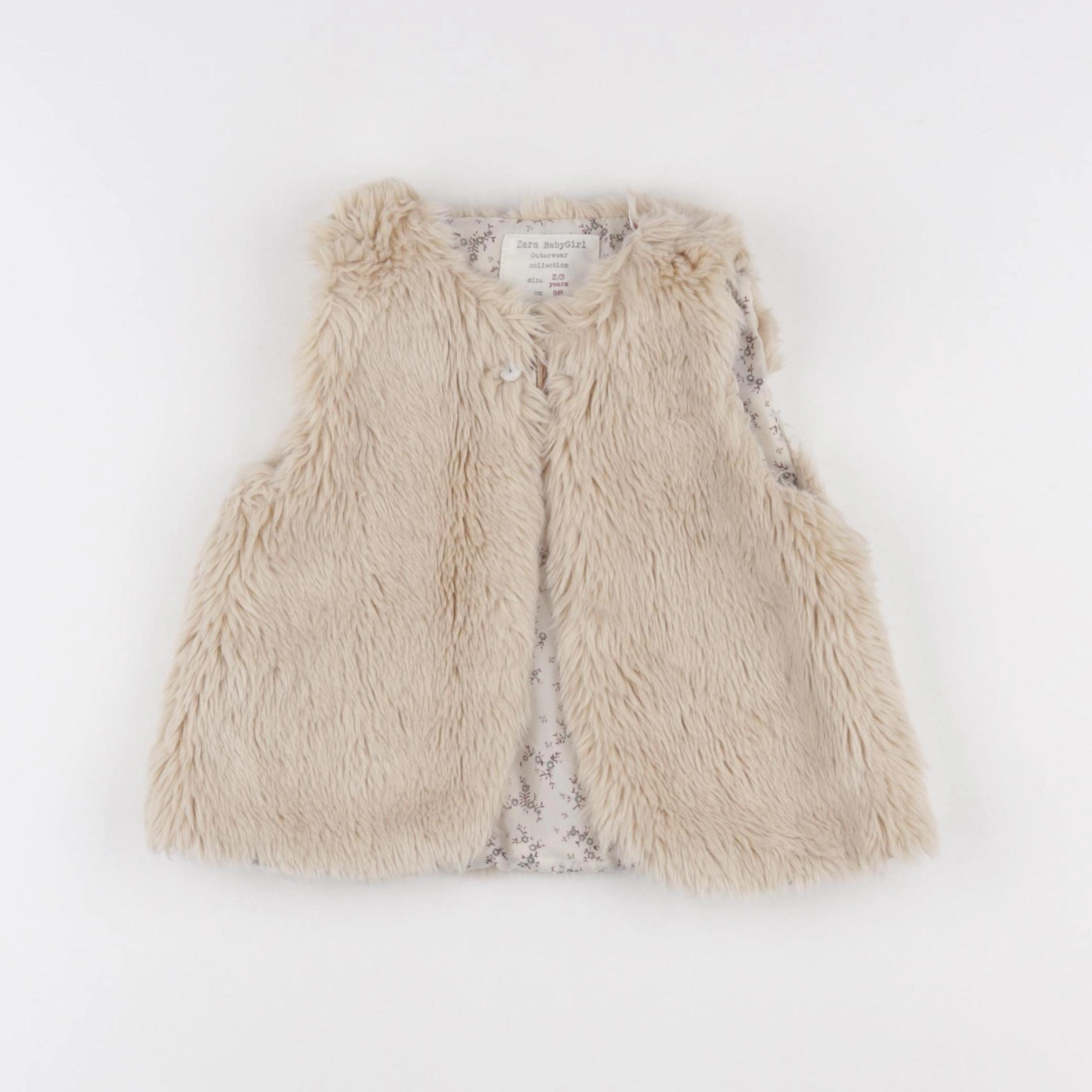Zara - gilet beige - 2/3 ans
