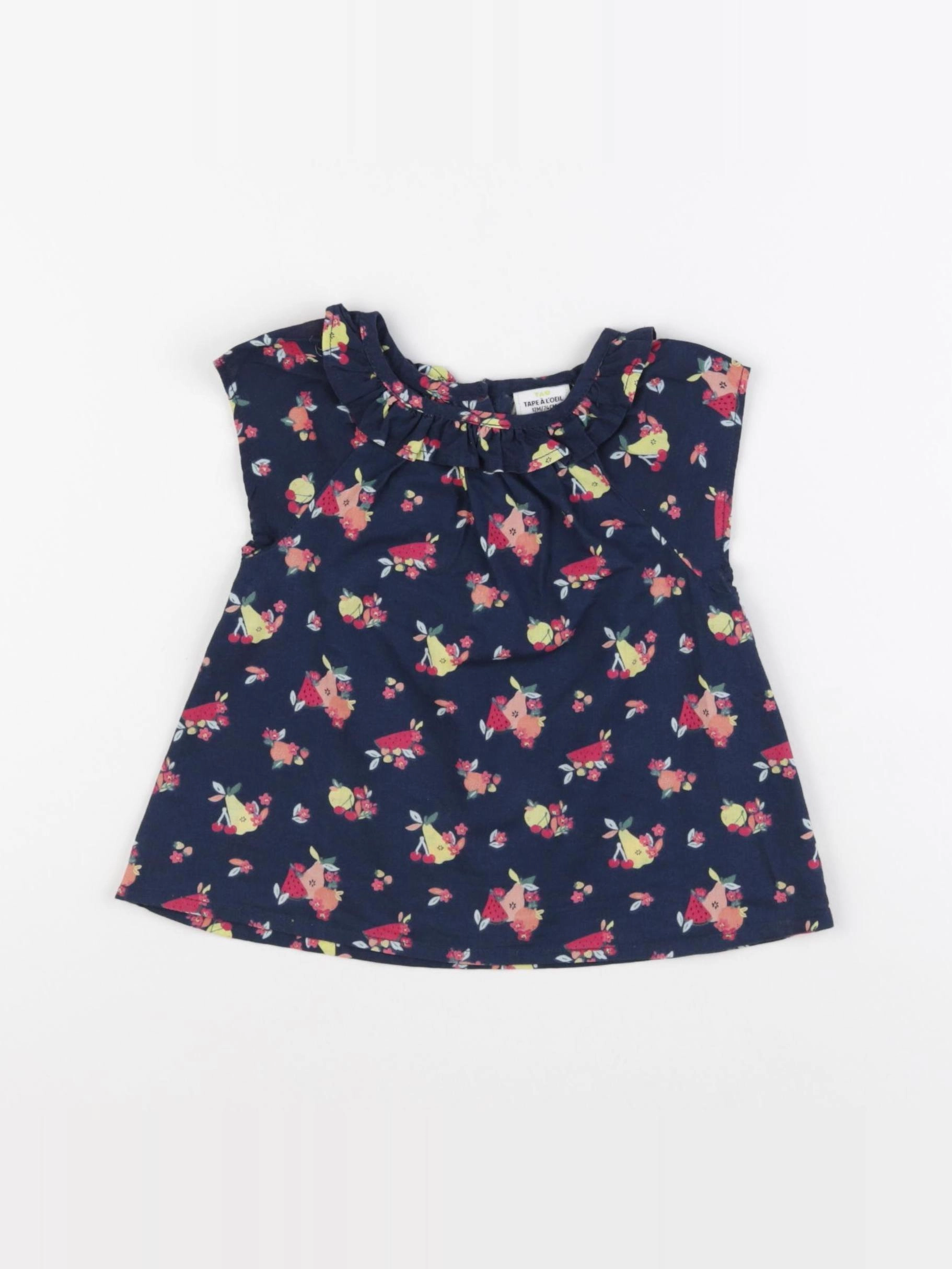 Tape à l'oeil - blouse bleu - 12 mois