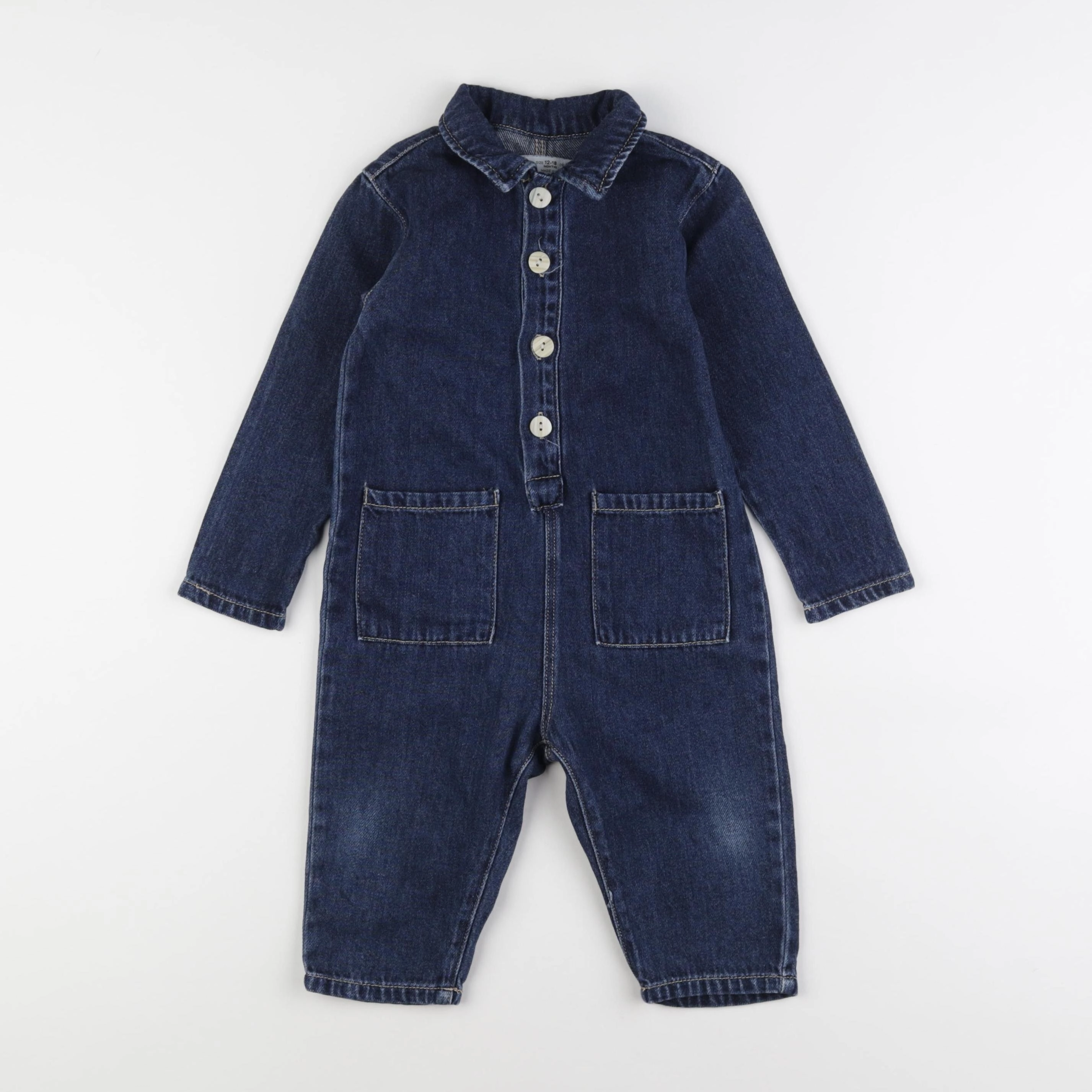 Zara - combinaison bleu - 12/18 mois