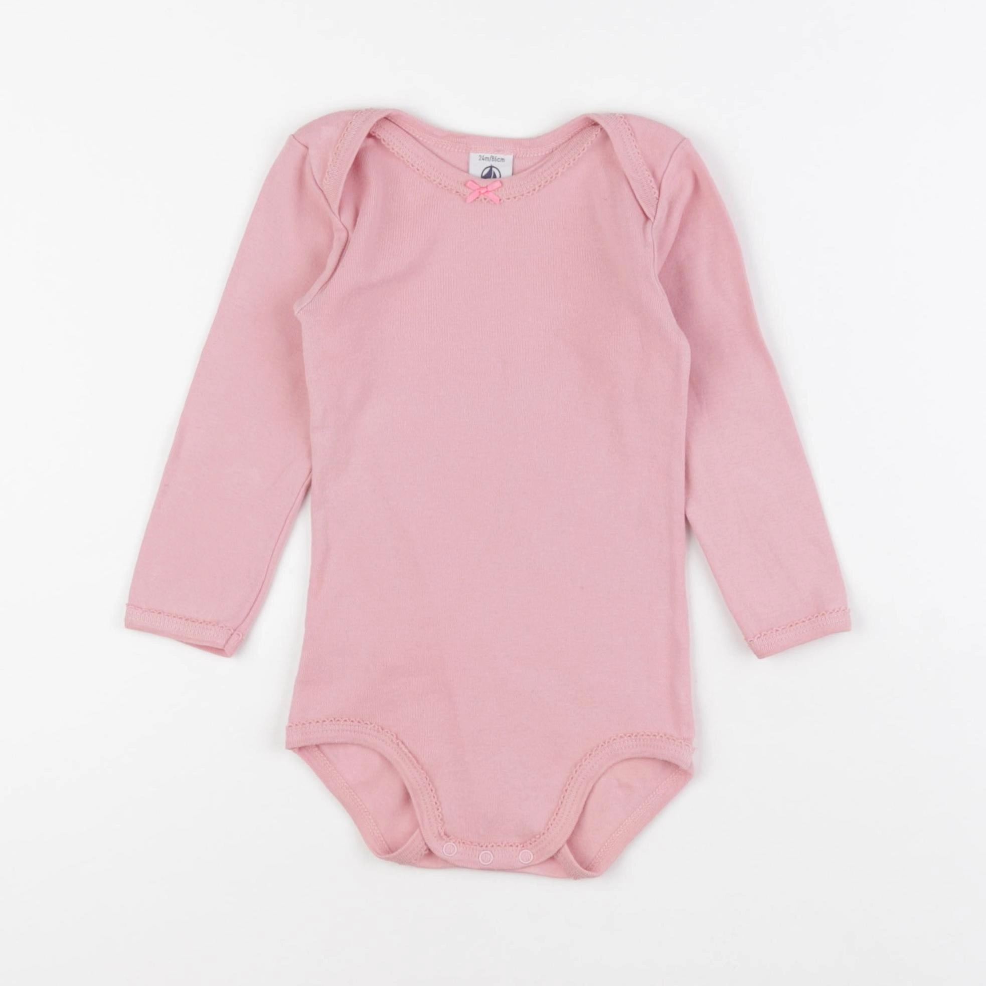 Petit Bateau - body rose - 24 mois