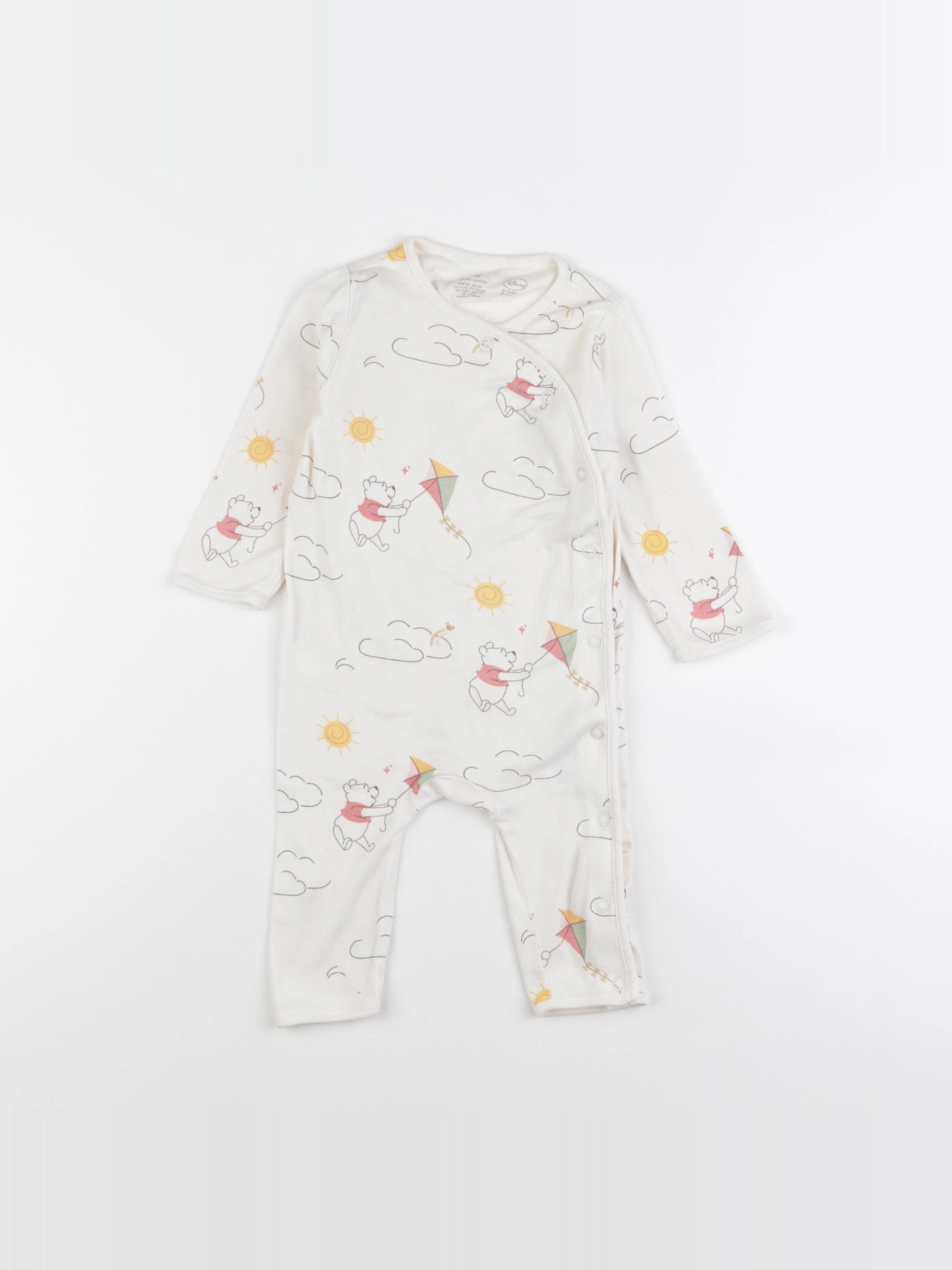 H&M - pyjama coton beige - 3/6 mois