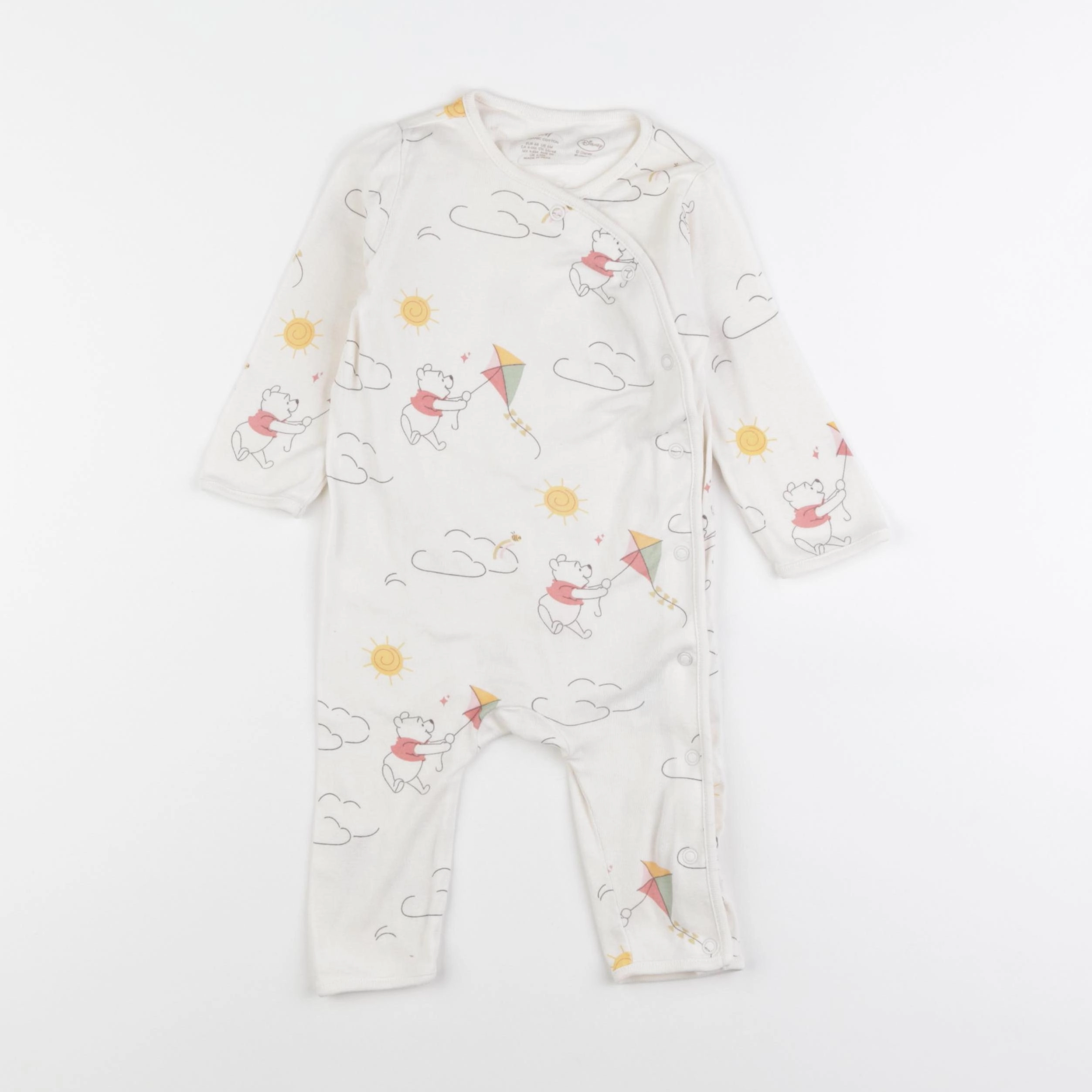 H&M - pyjama coton beige - 3/6 mois